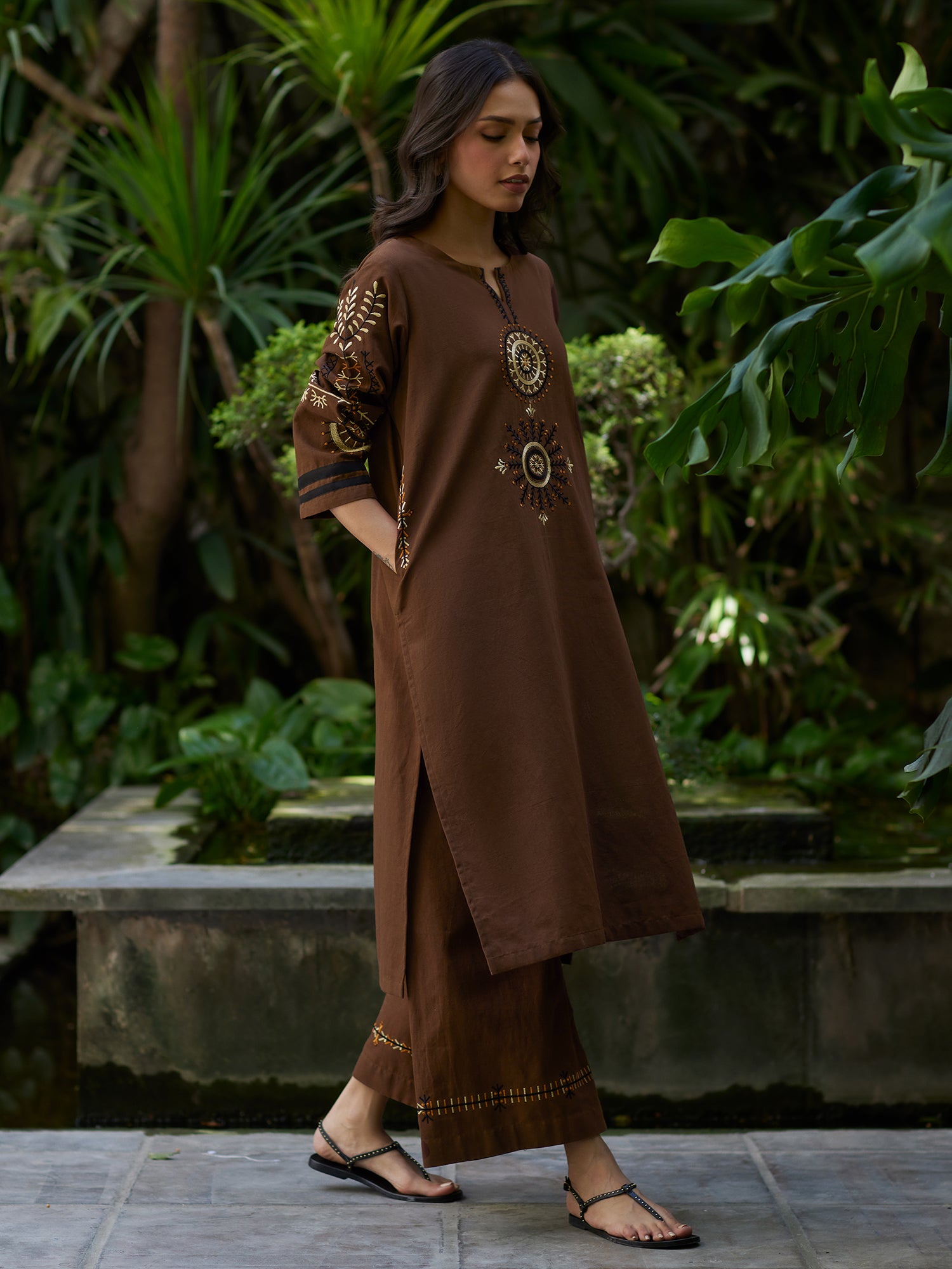 2-Piece Embroidered Set