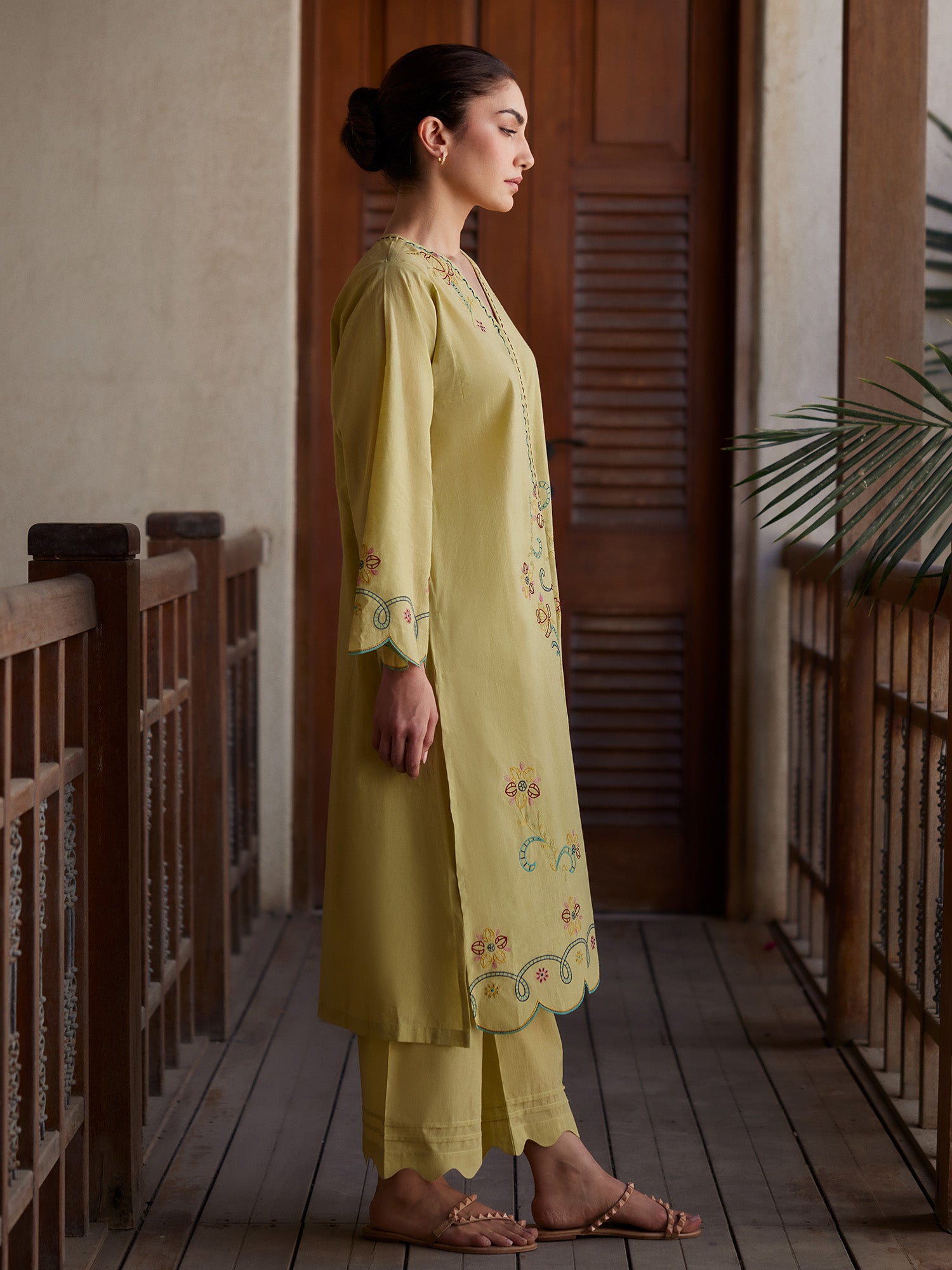 2-Piece Embroidered Set