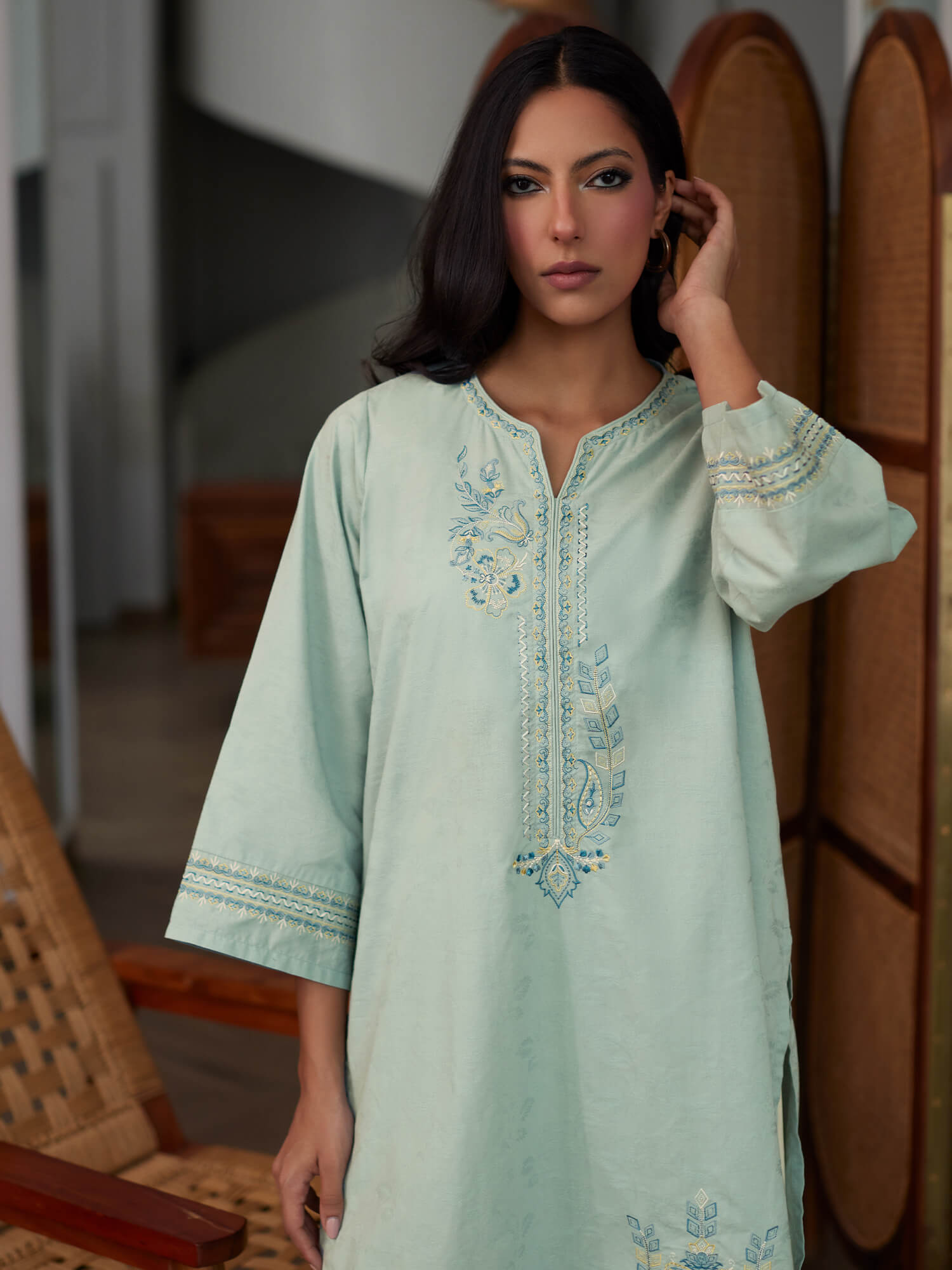 Embroidered Kurta