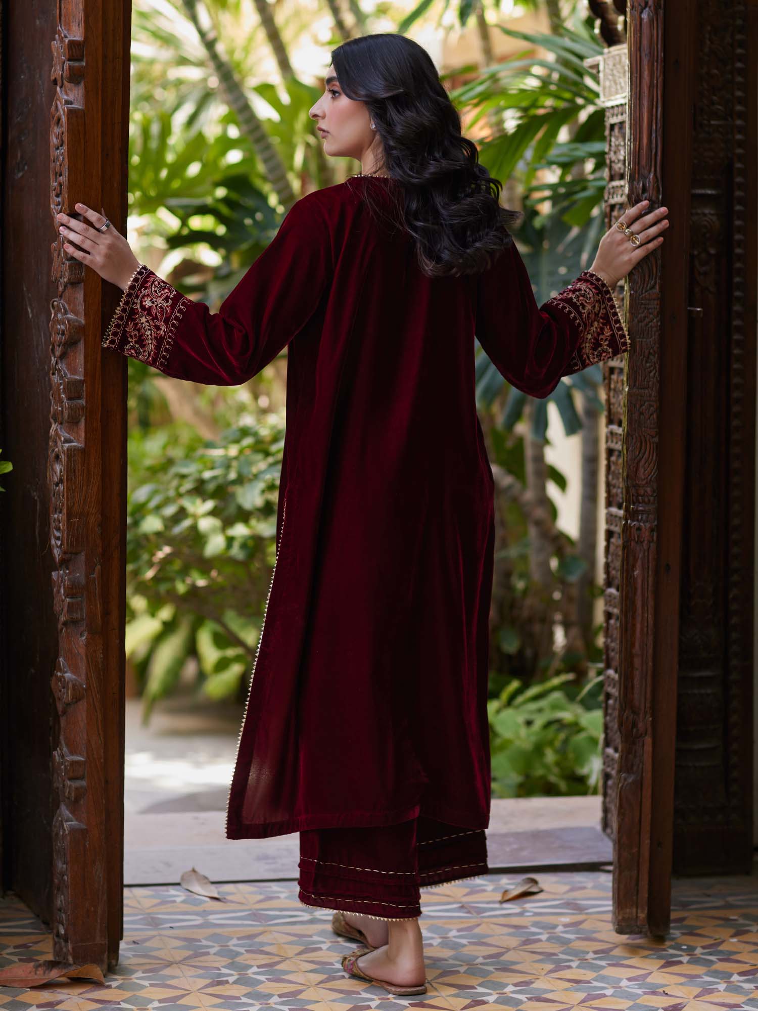 2-Piece Embroidered Set