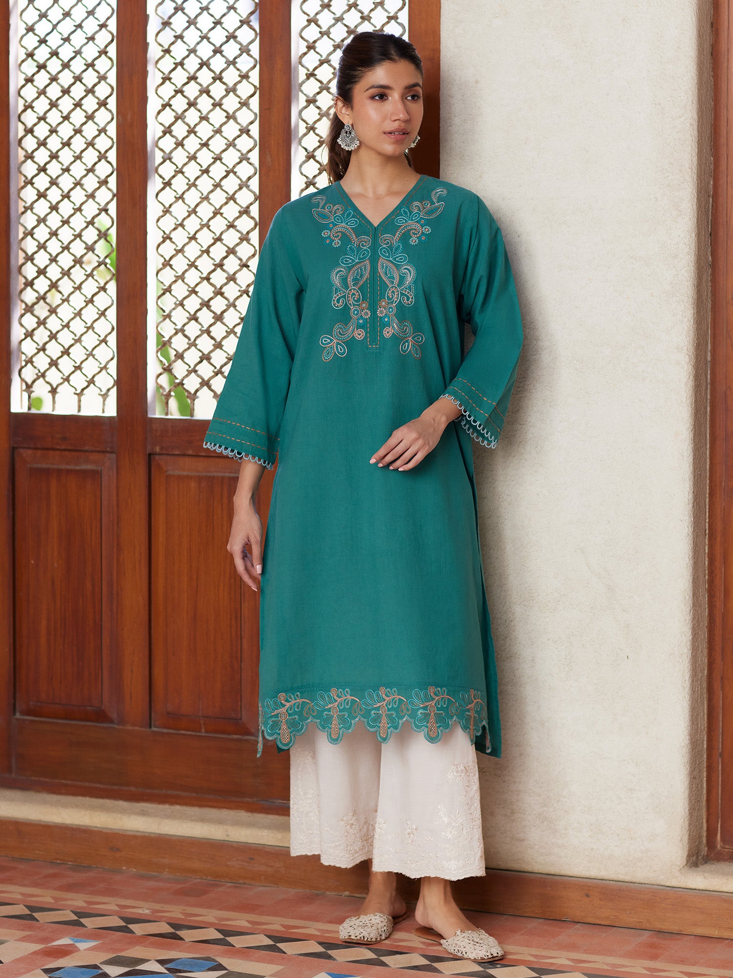 Embroidered Kurta