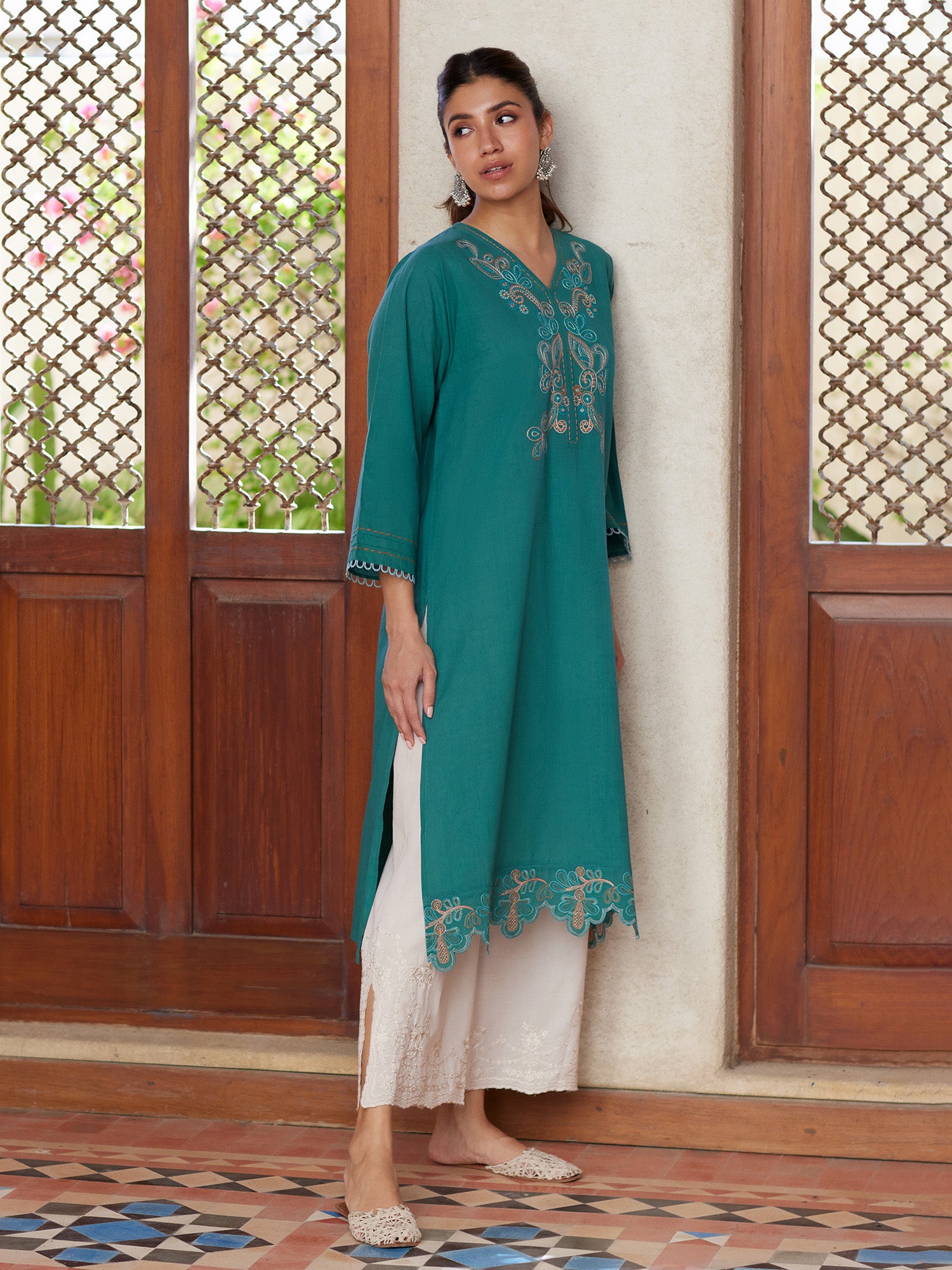 Embroidered Kurta