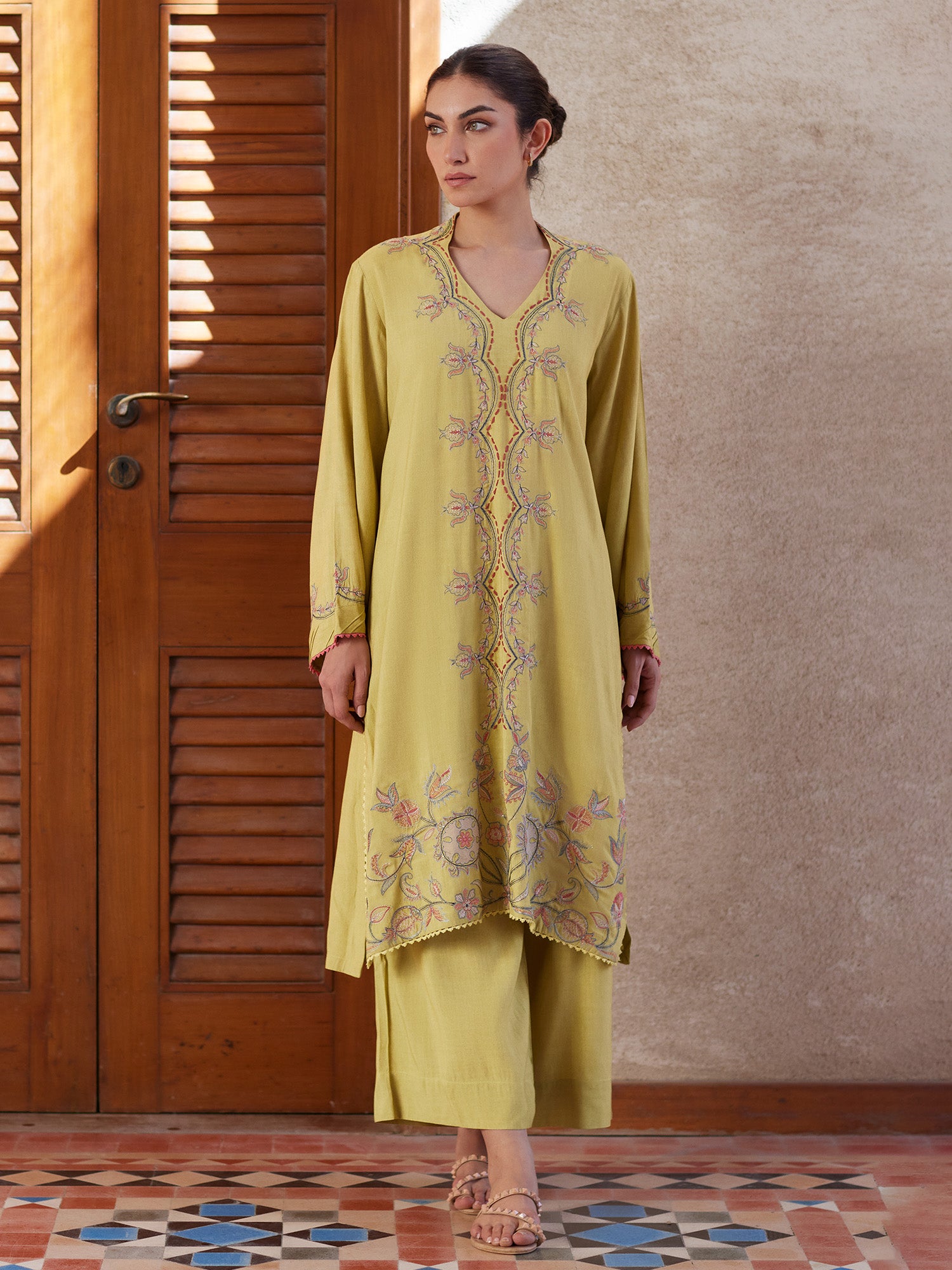 2-Piece Embroidered Set
