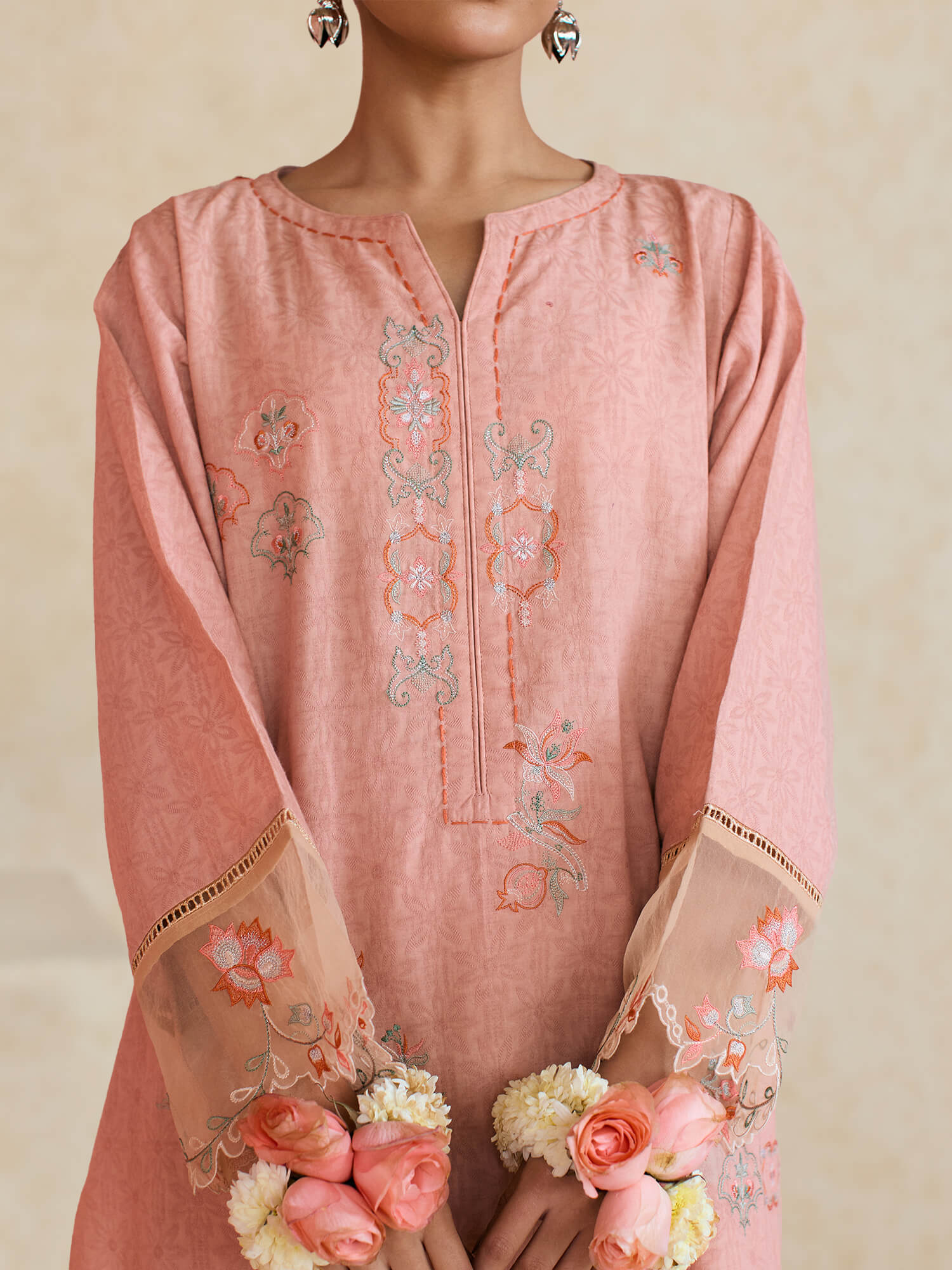 2-Piece Embroidered Set