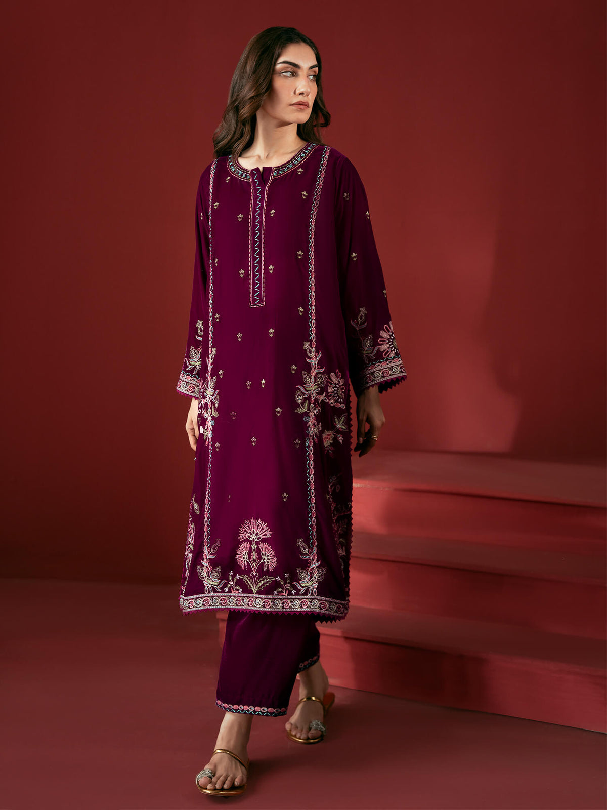 Embroidered Co-ord Set