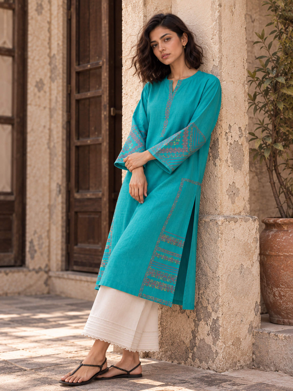 Embroidered Kurta