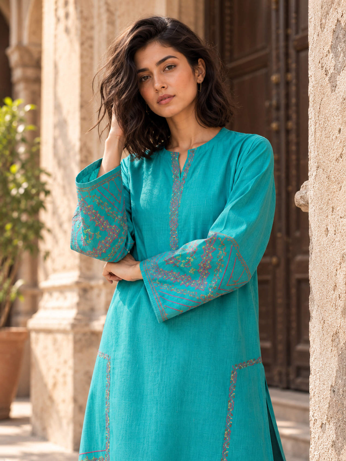 Embroidered Kurta