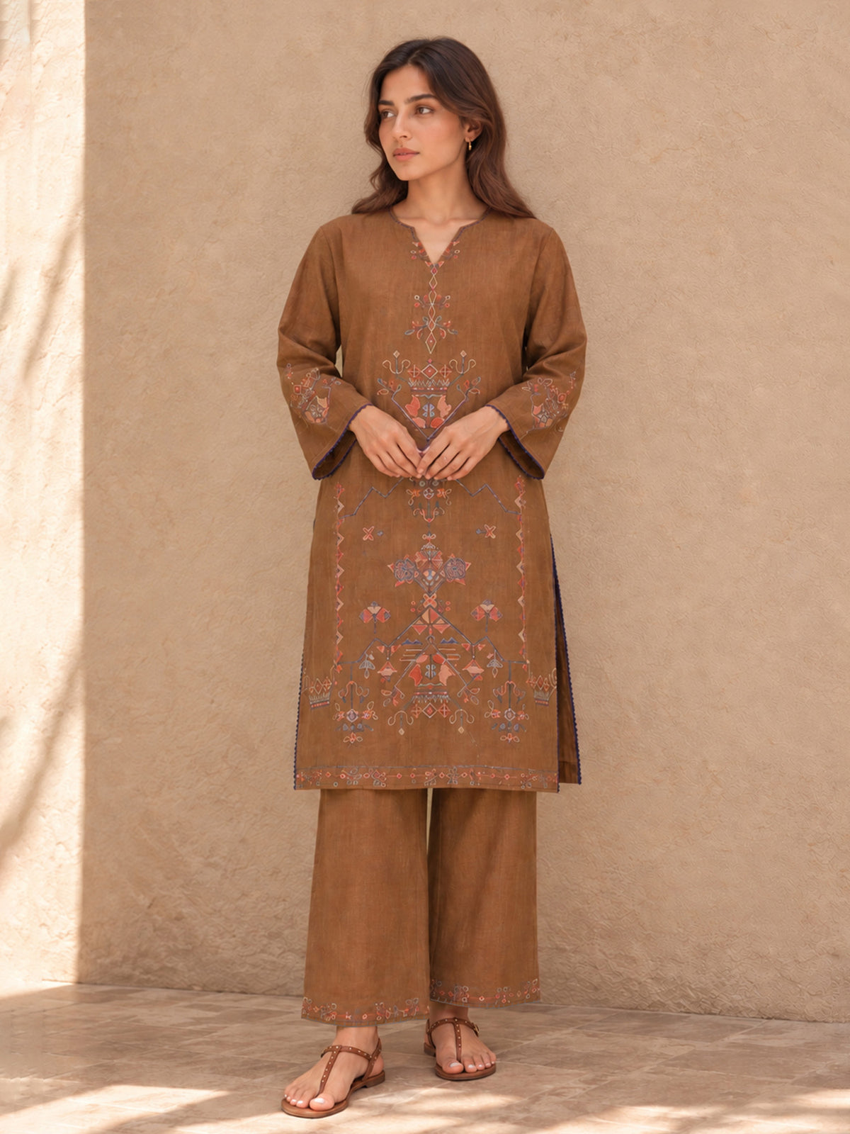 Embroidered Co-ord Set