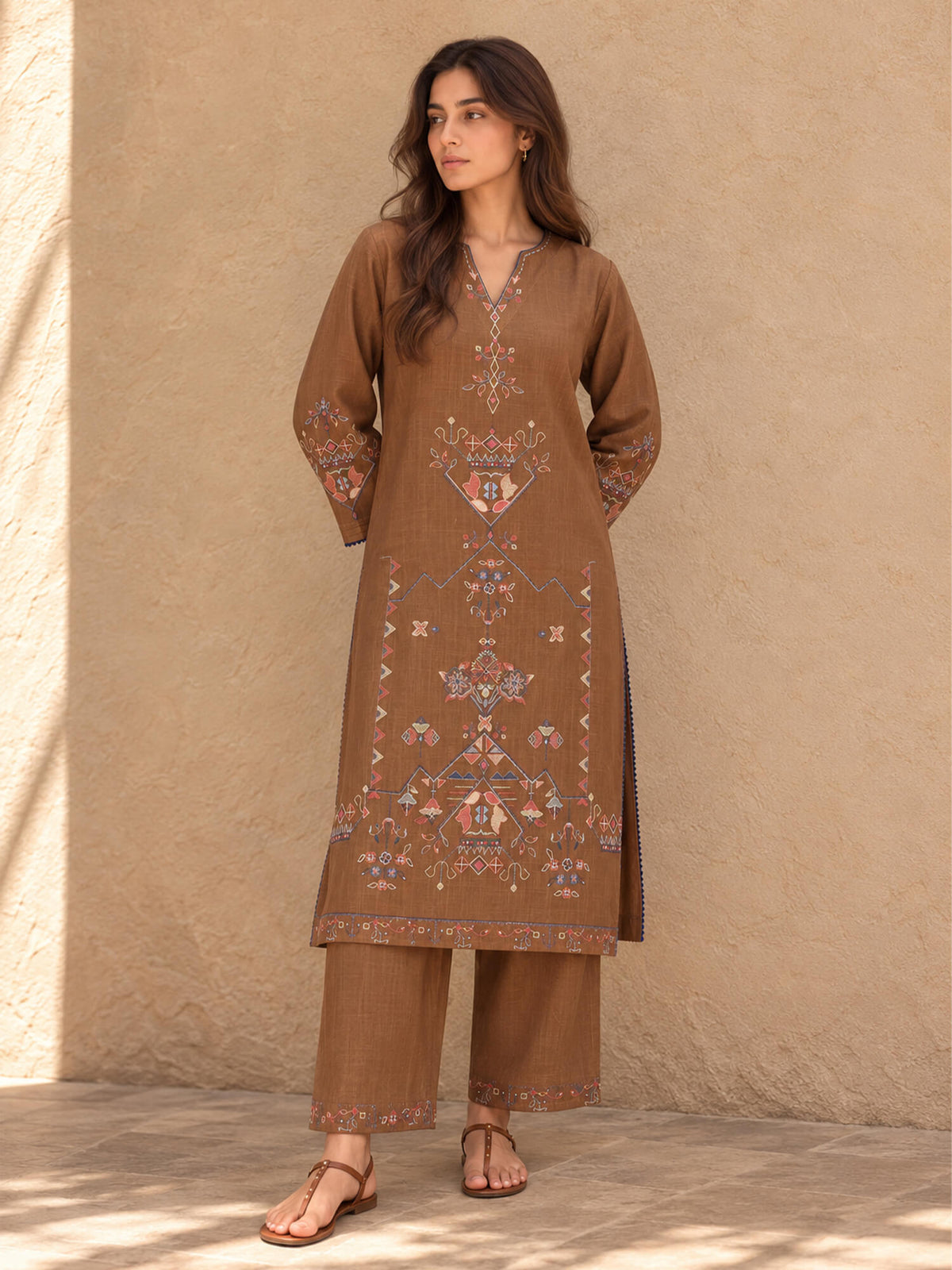Embroidered Co-ord Set