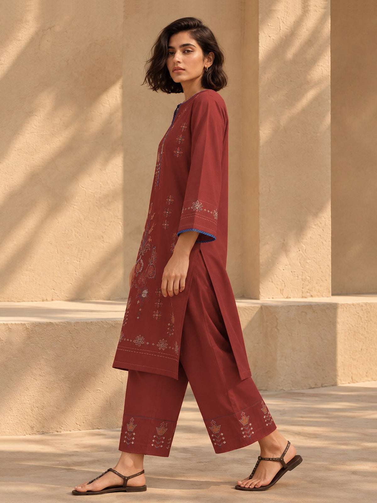 Embroidered Co-ord Set