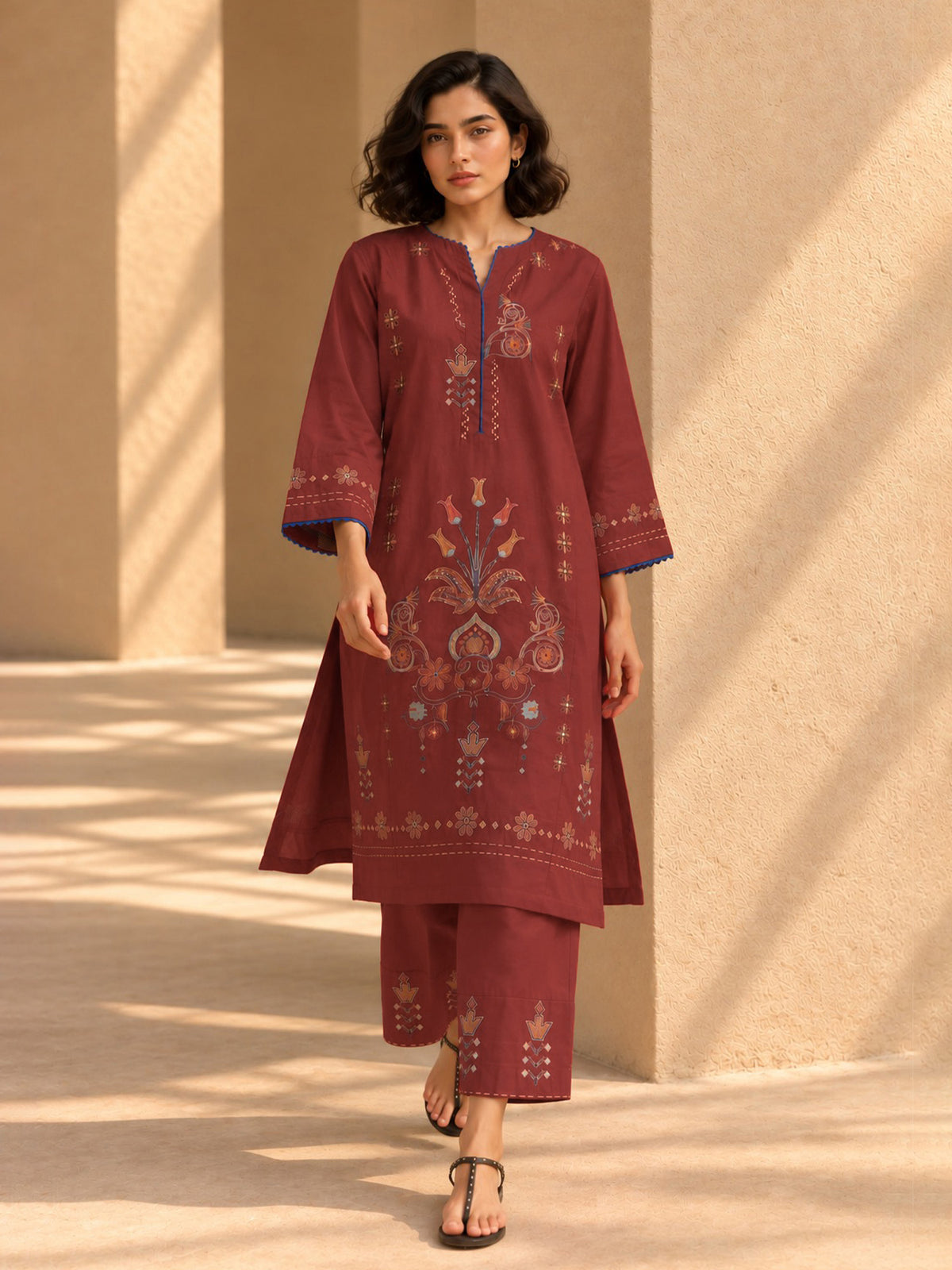 Embroidered Co-ord Set