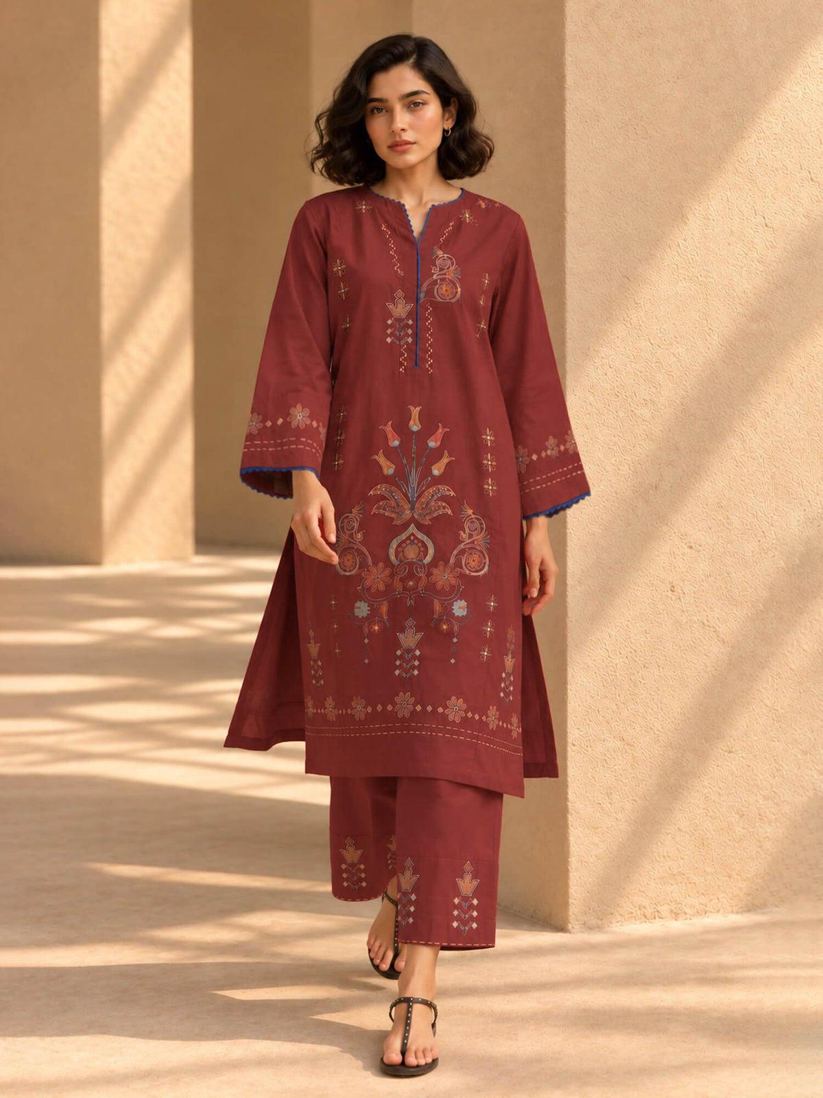 Embroidered Co-ord Set
