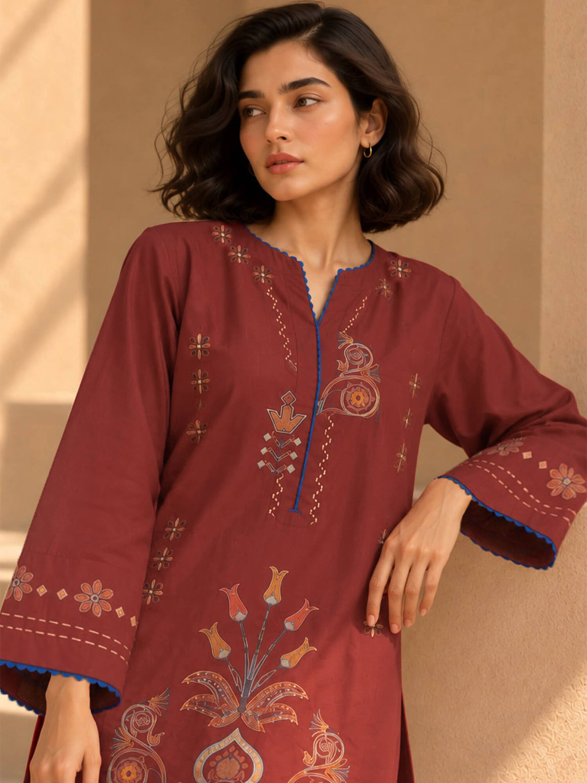 Embroidered Co-ord Set