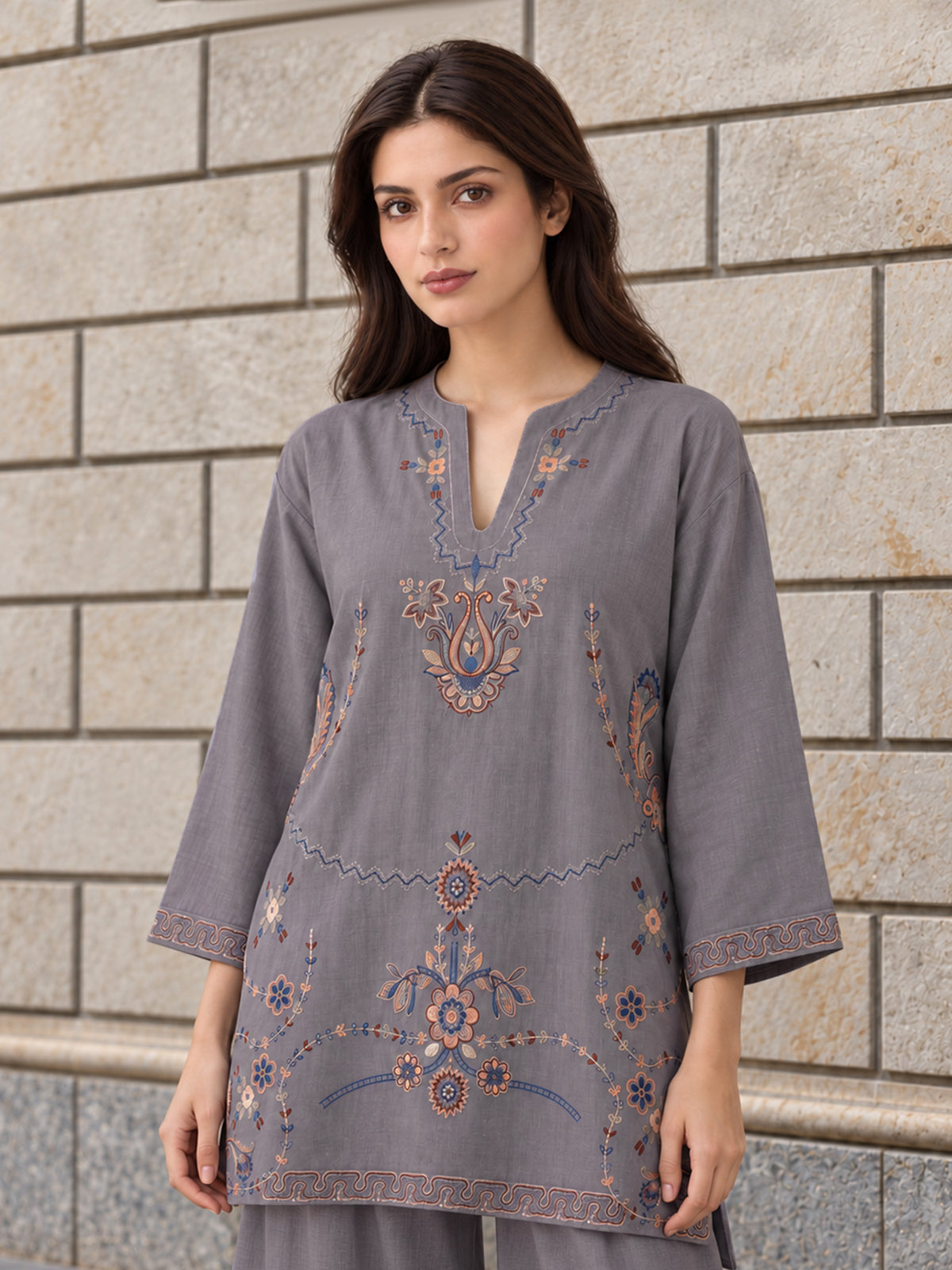 Embroidered Co-ord Set