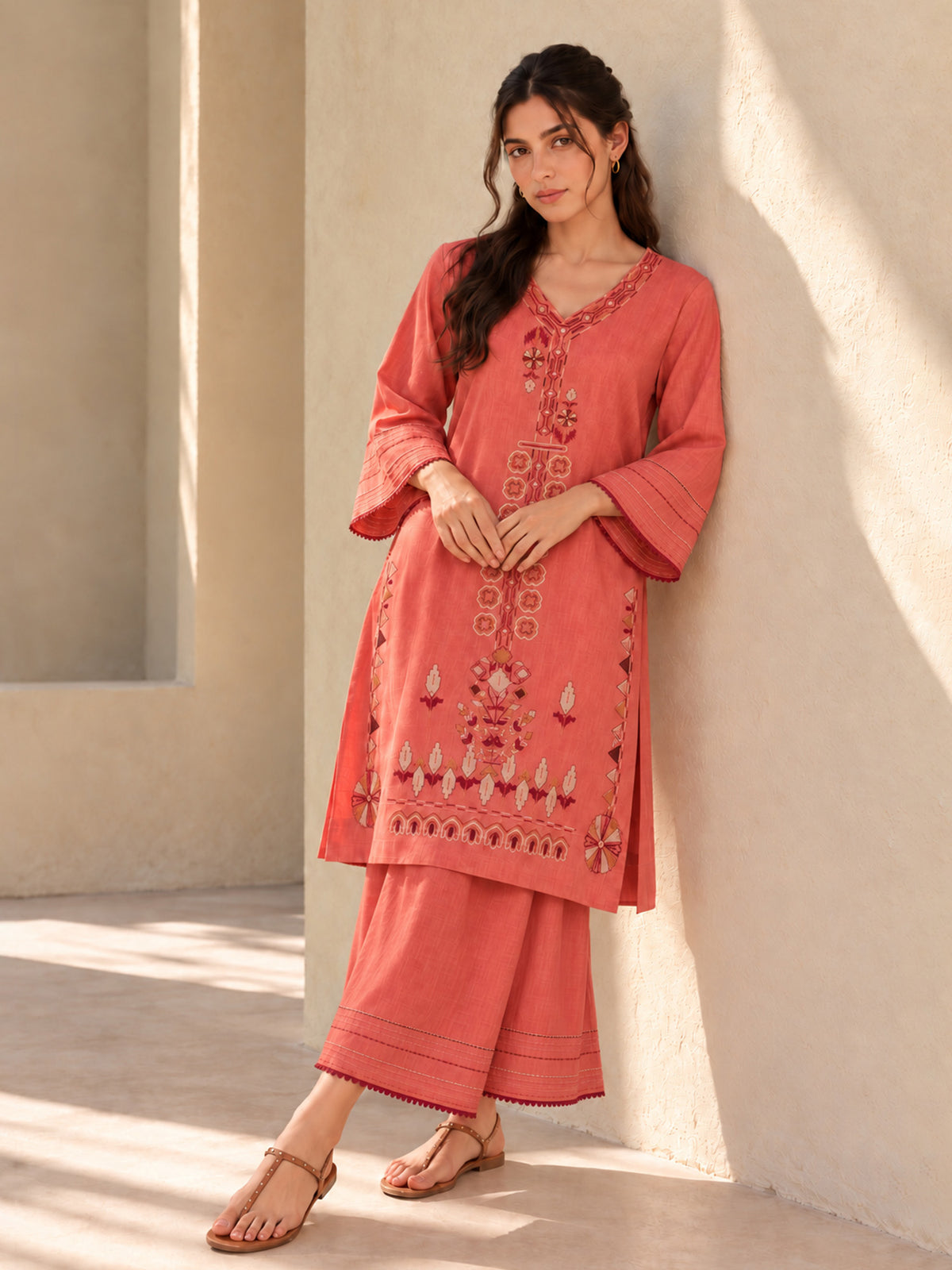 Embroidered Co-ord Set
