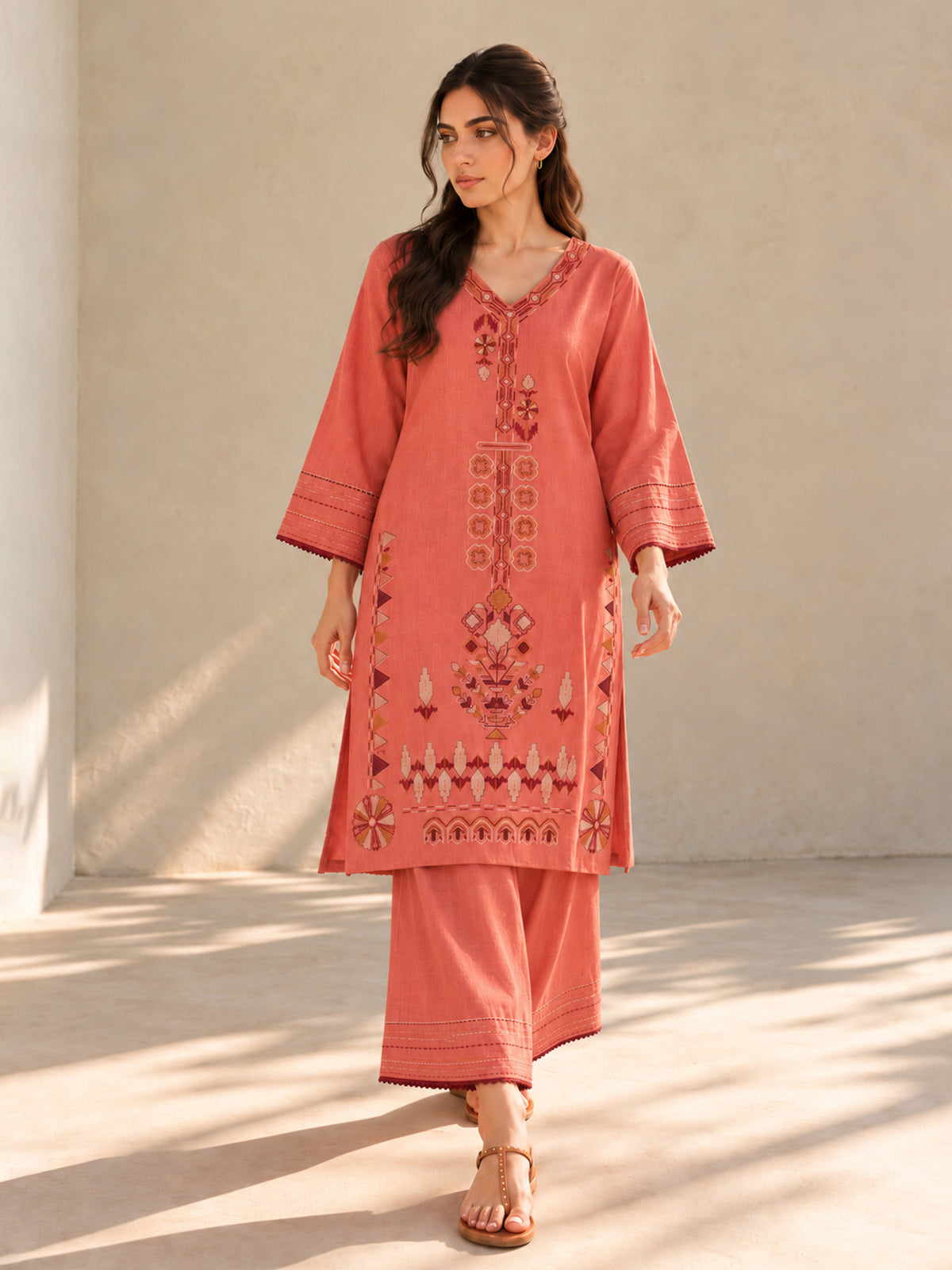 Embroidered Co-ord Set