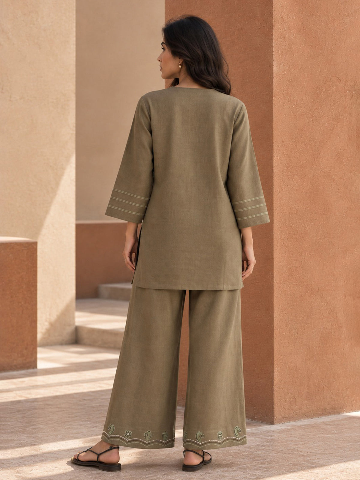 Embroidered Co-ord Set