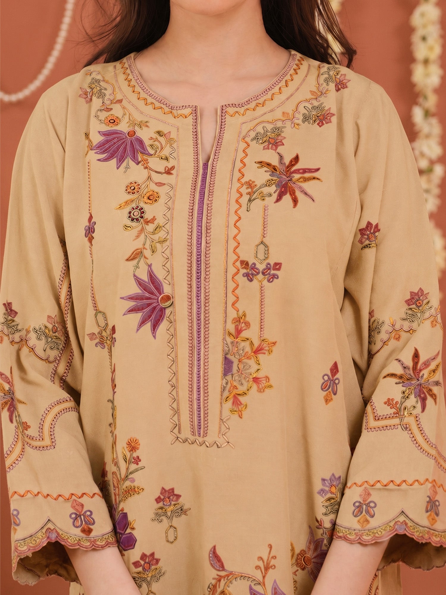 2-Piece Embroidered Set