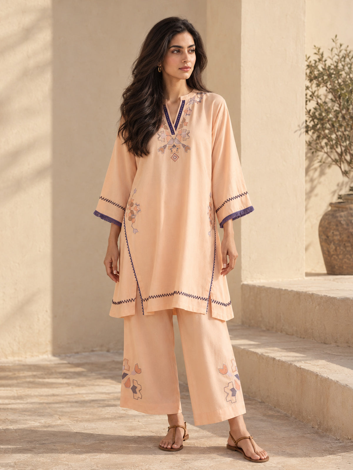 Embroidered Co-ord Set