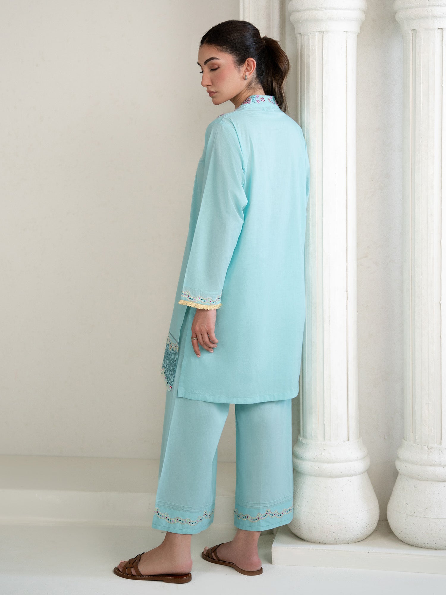2-Piece Embroidered Set