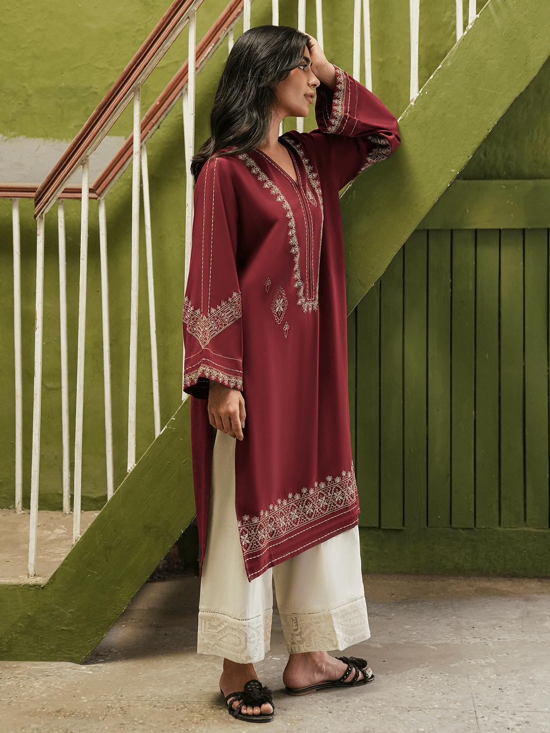 Embroidered Kurta