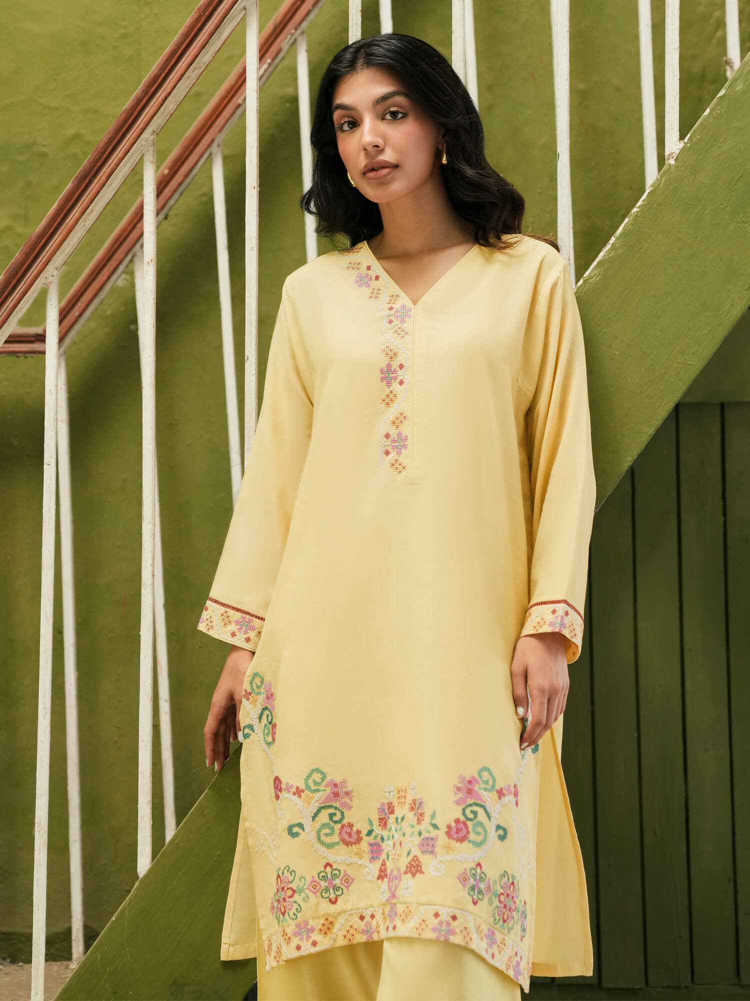 2-Piece Embroidered Set