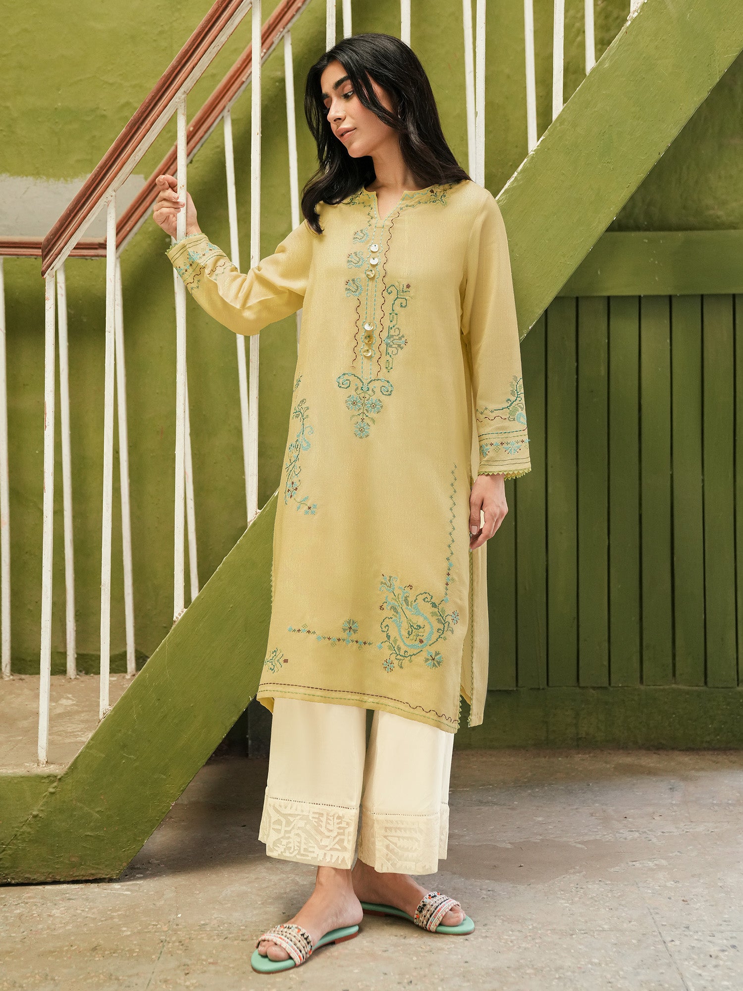 Embroidered Kurta