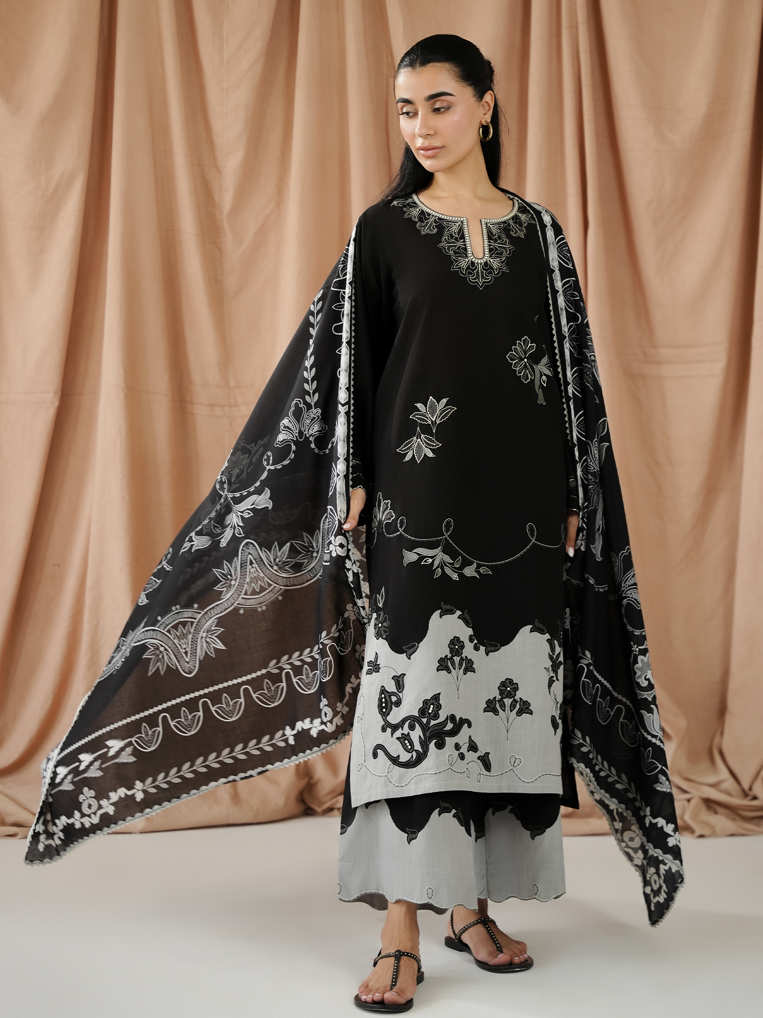 2-Piece Embroidered Set