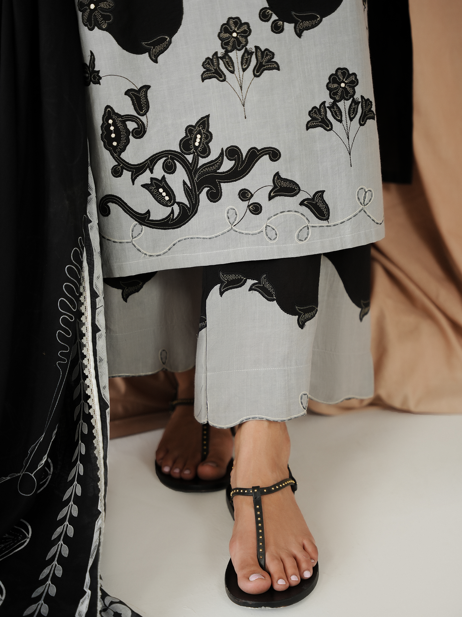 2-Piece Embroidered Set