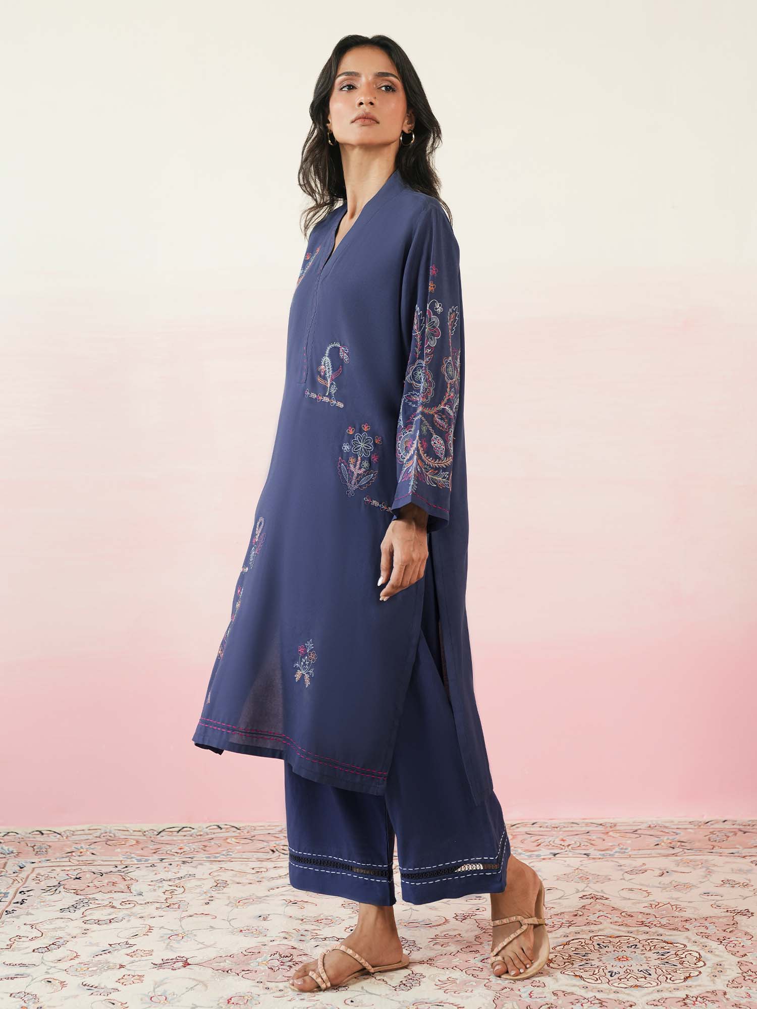 2-Piece Embroidered Set