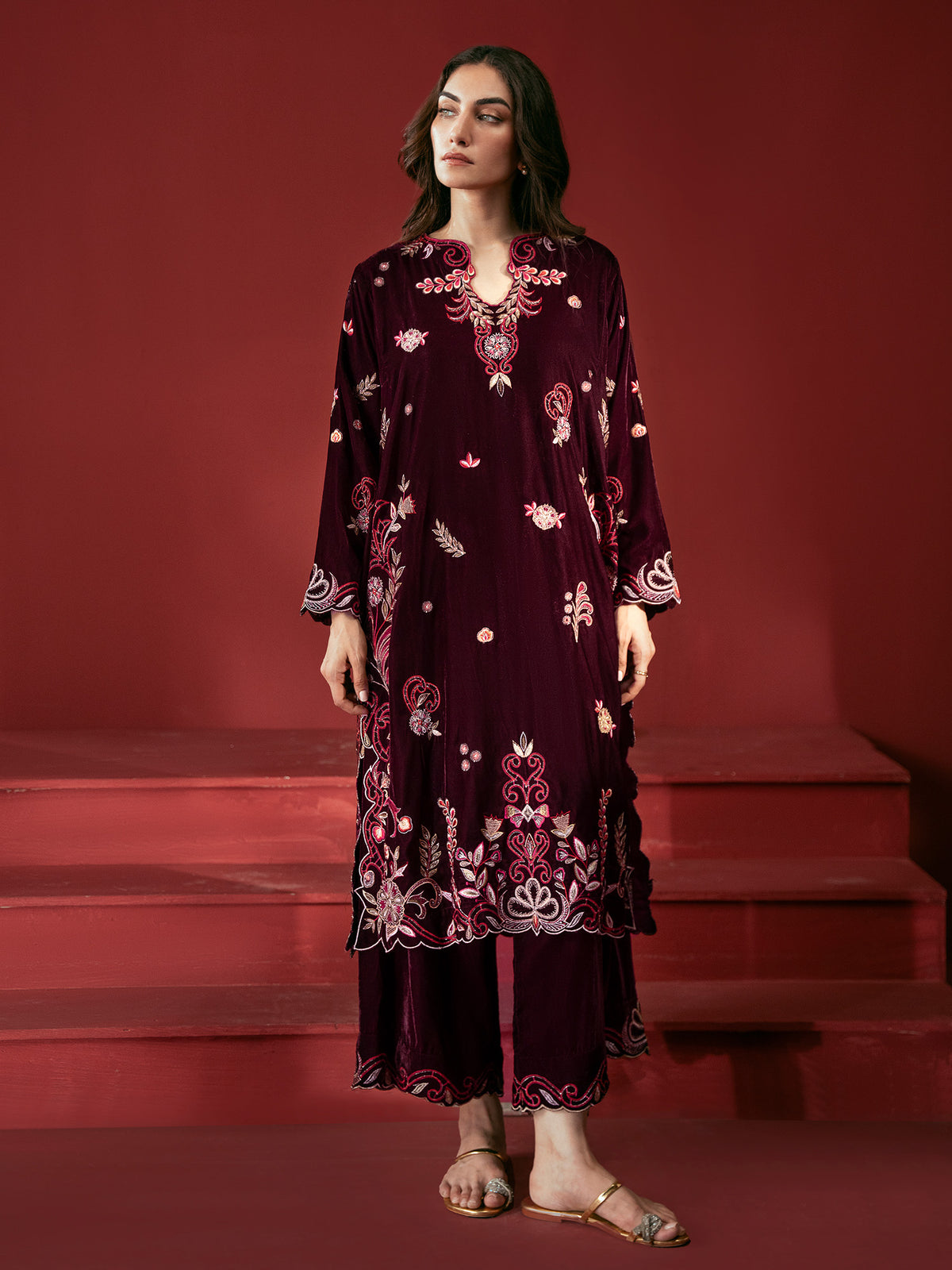 Embroidered Co-ord Set