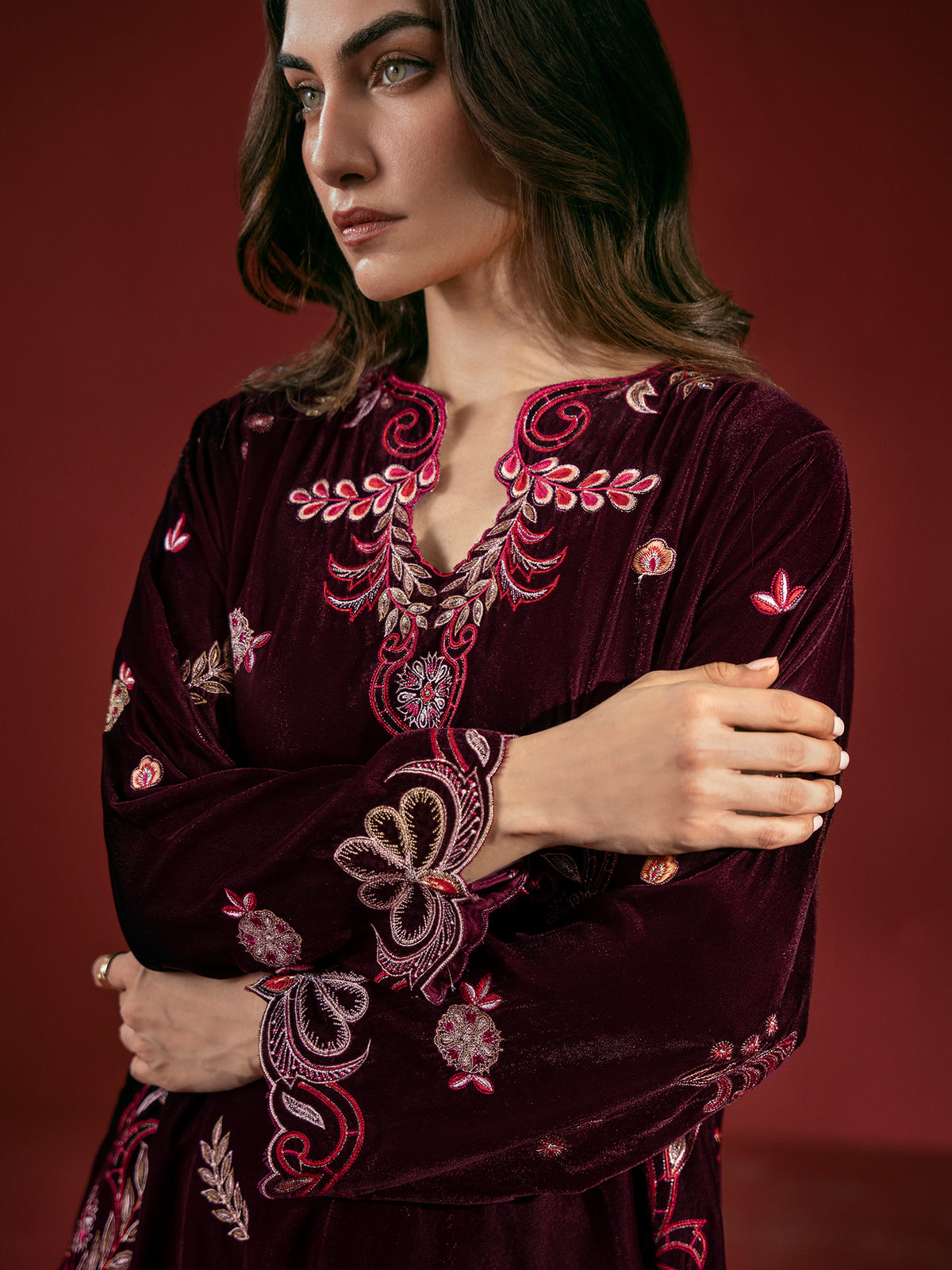 Embroidered Co-ord Set
