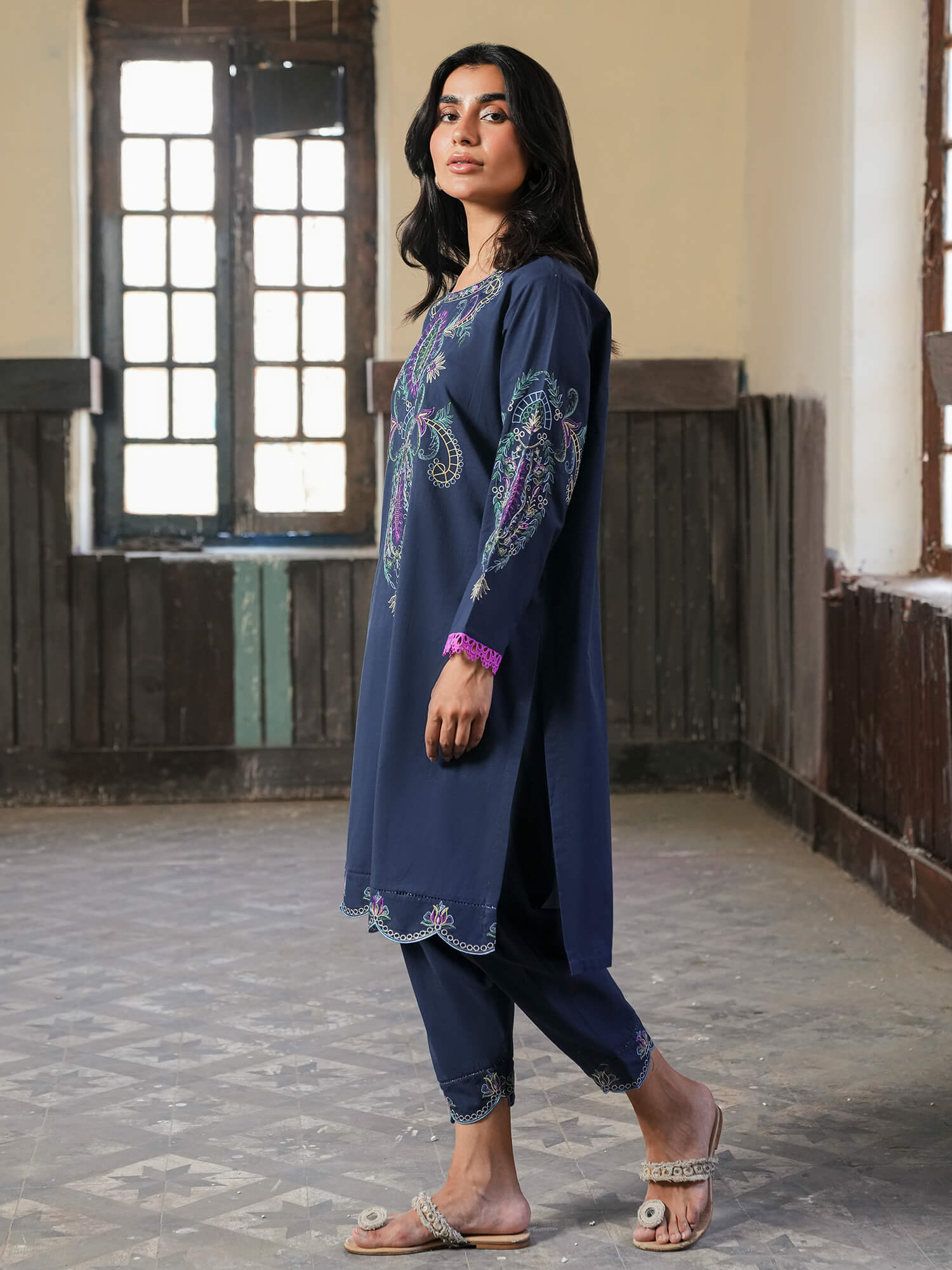 2-Piece Embroidered Set