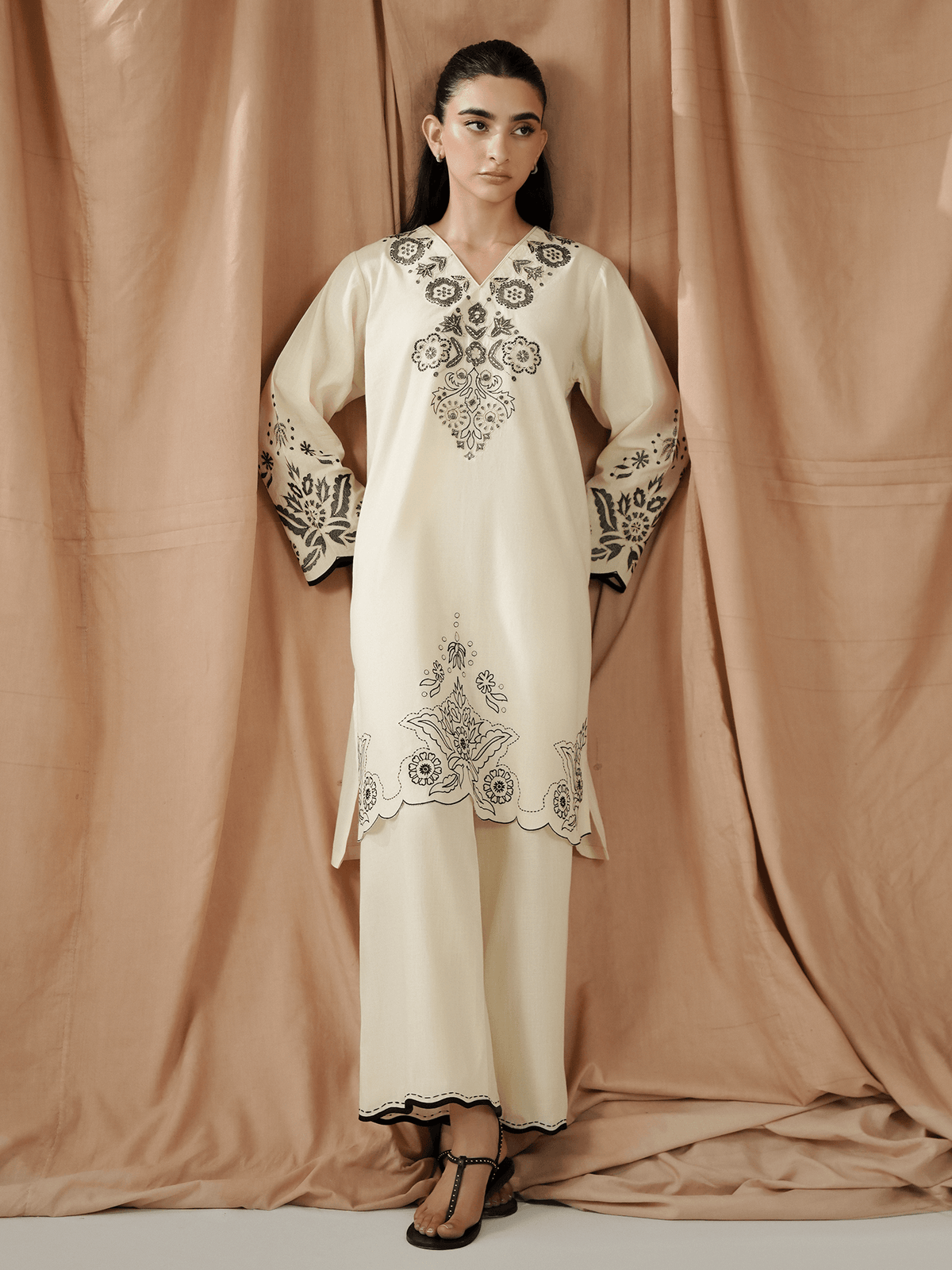 2-Piece Embroidered Set