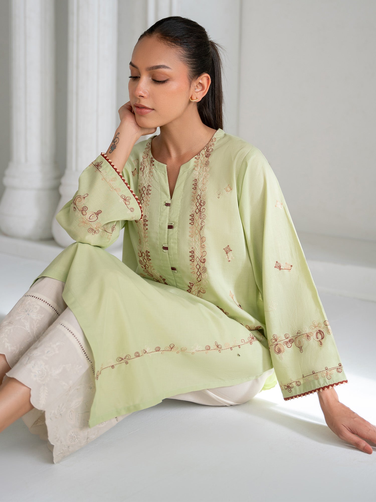 Embroidered Kurta