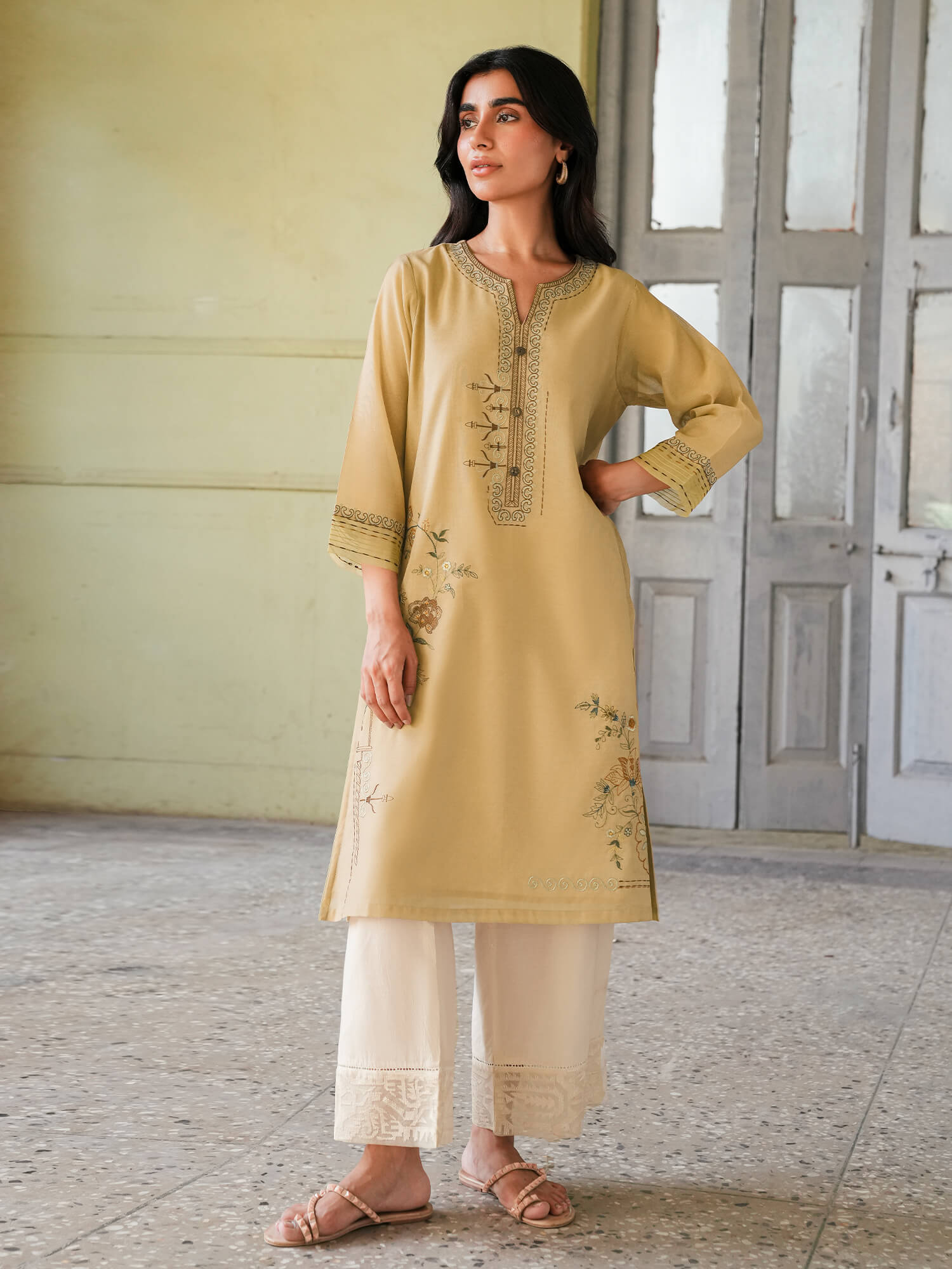 Embroidered Kurta