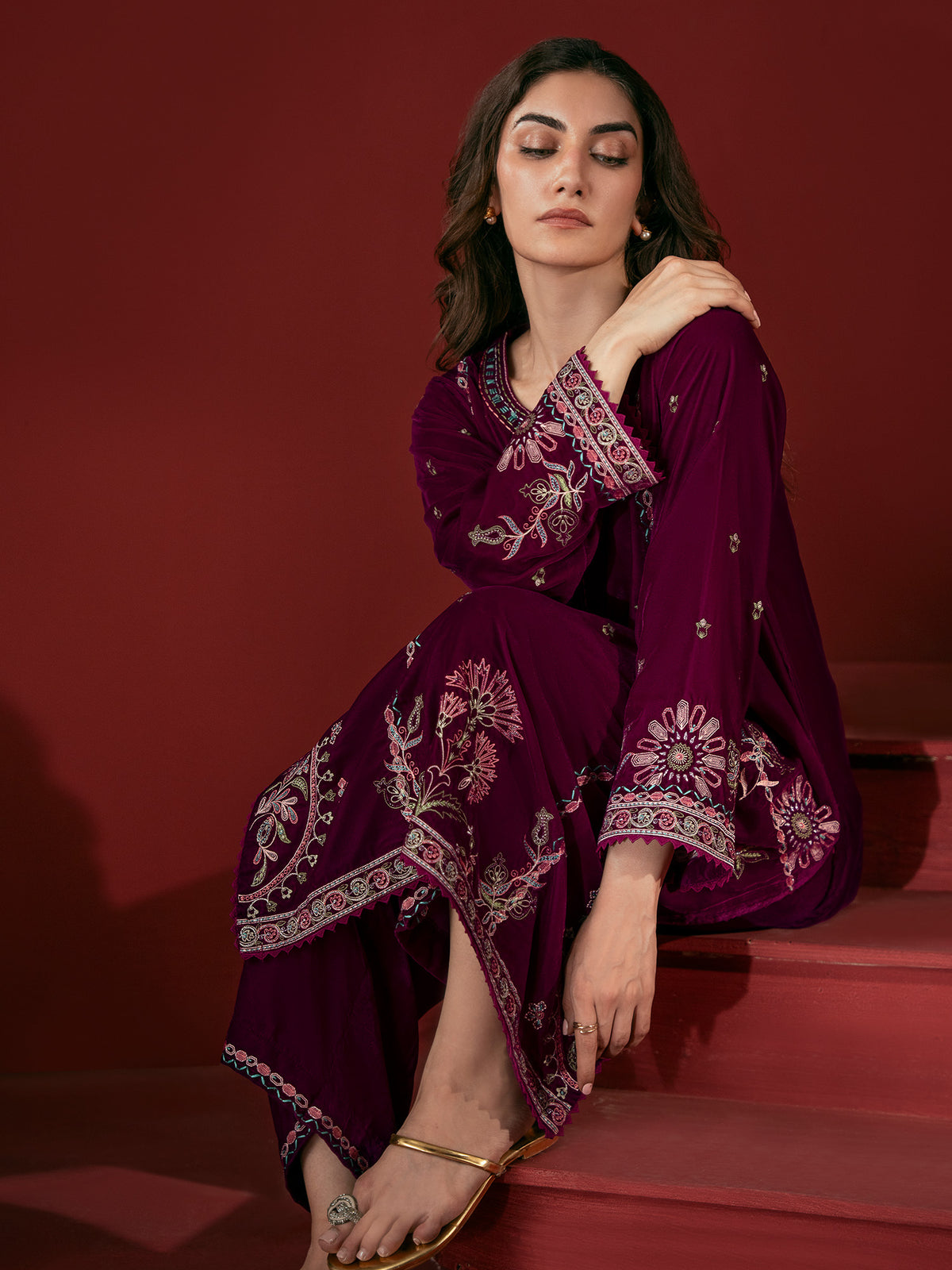 Embroidered Co-ord Set