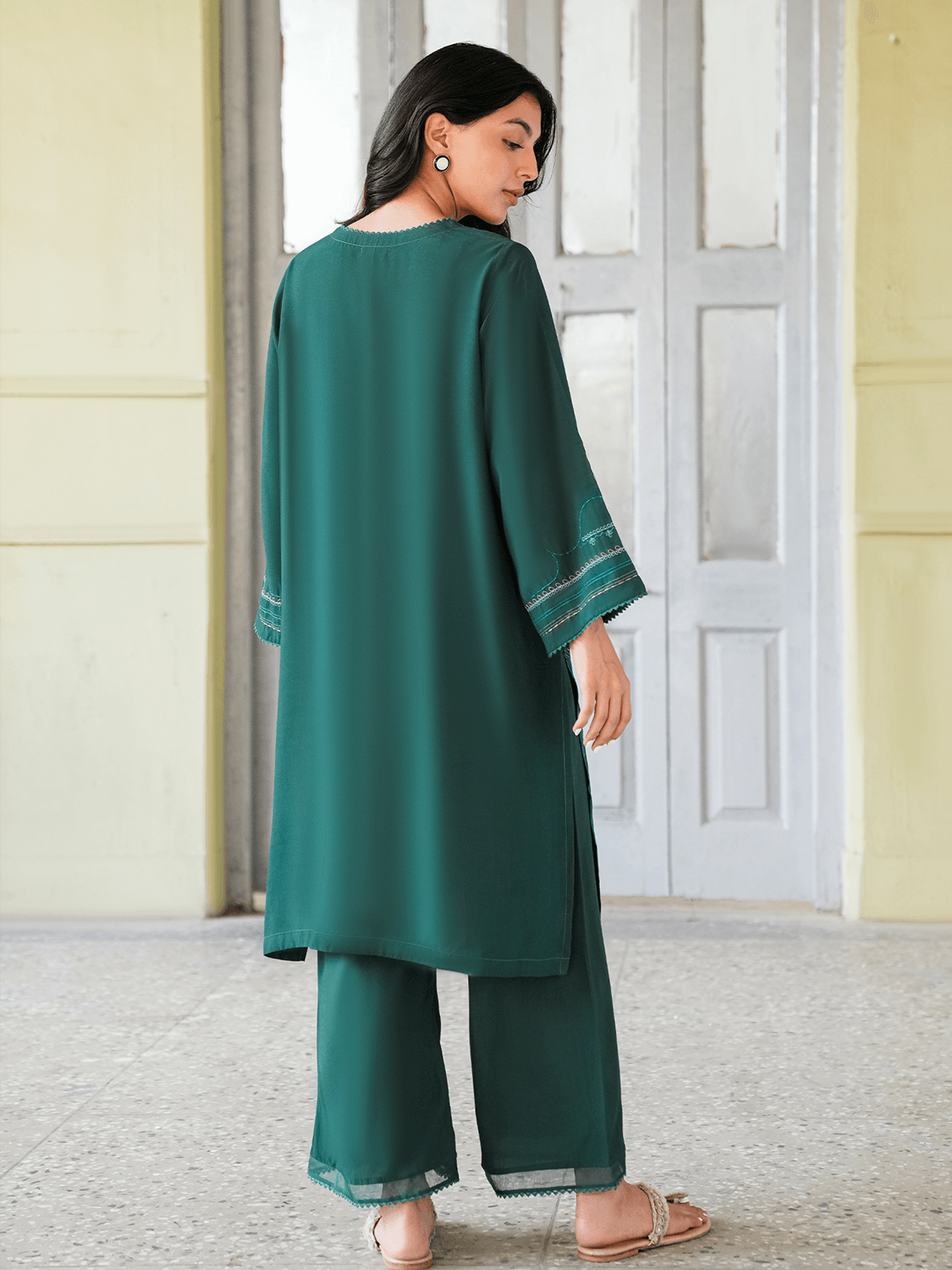 2-Piece Embroidered Set