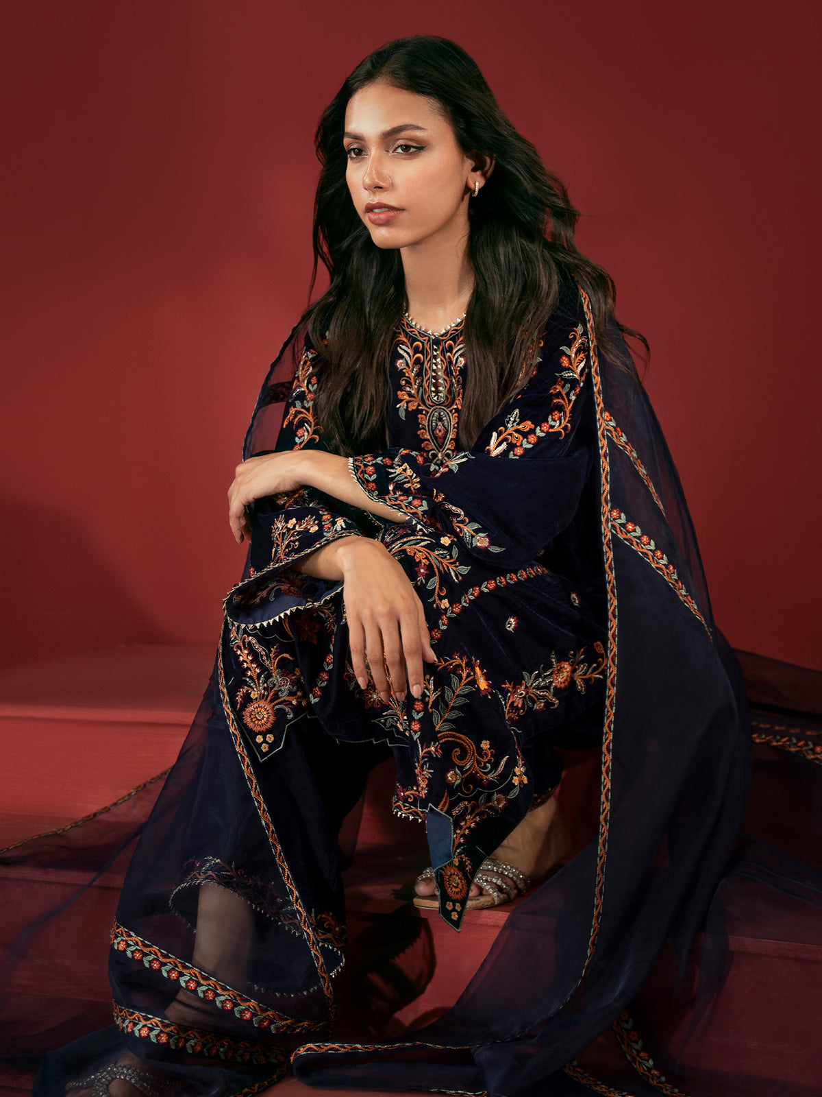 Embroidered Co-ord Set