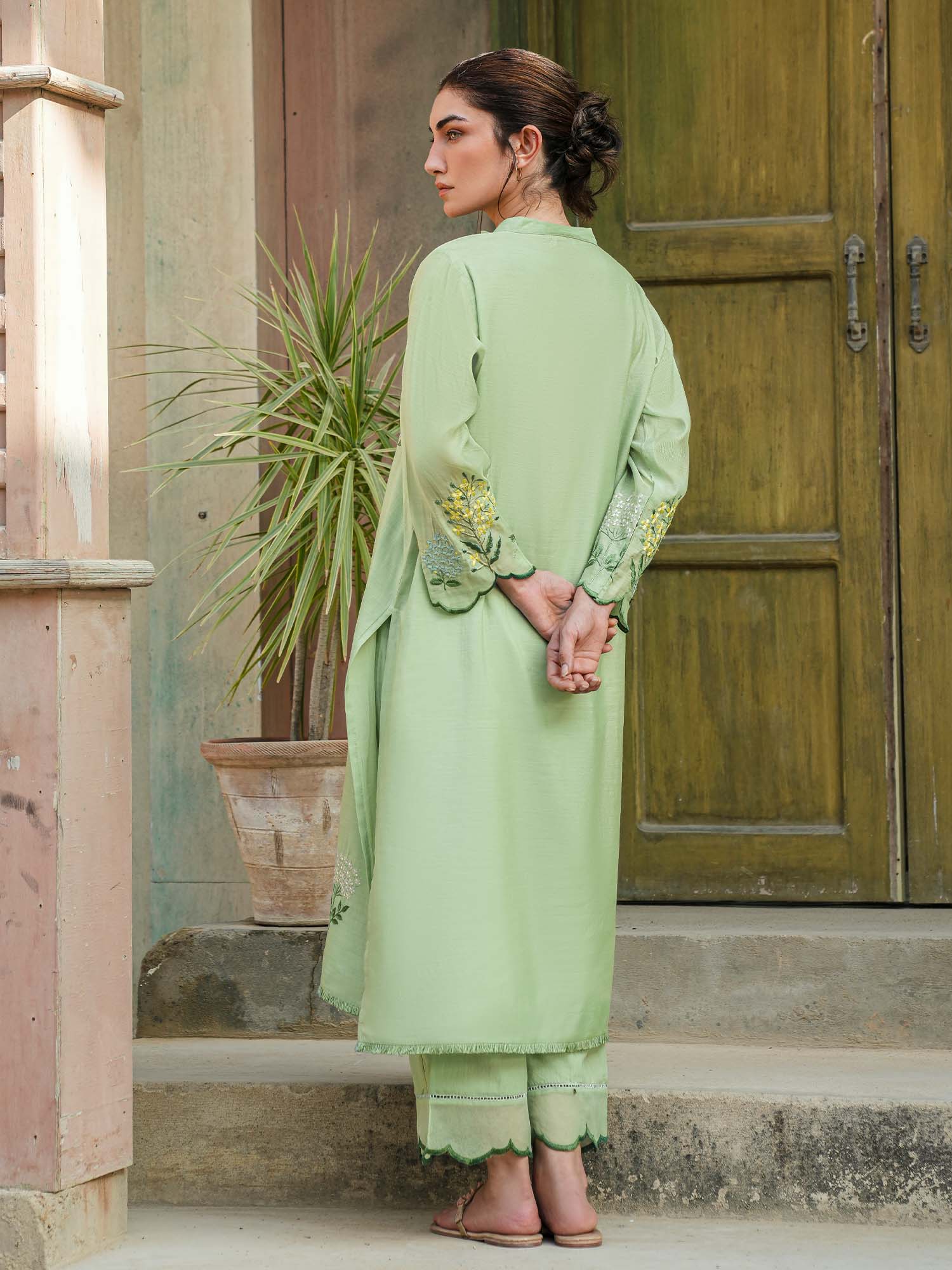 2-Piece Embroidered Set