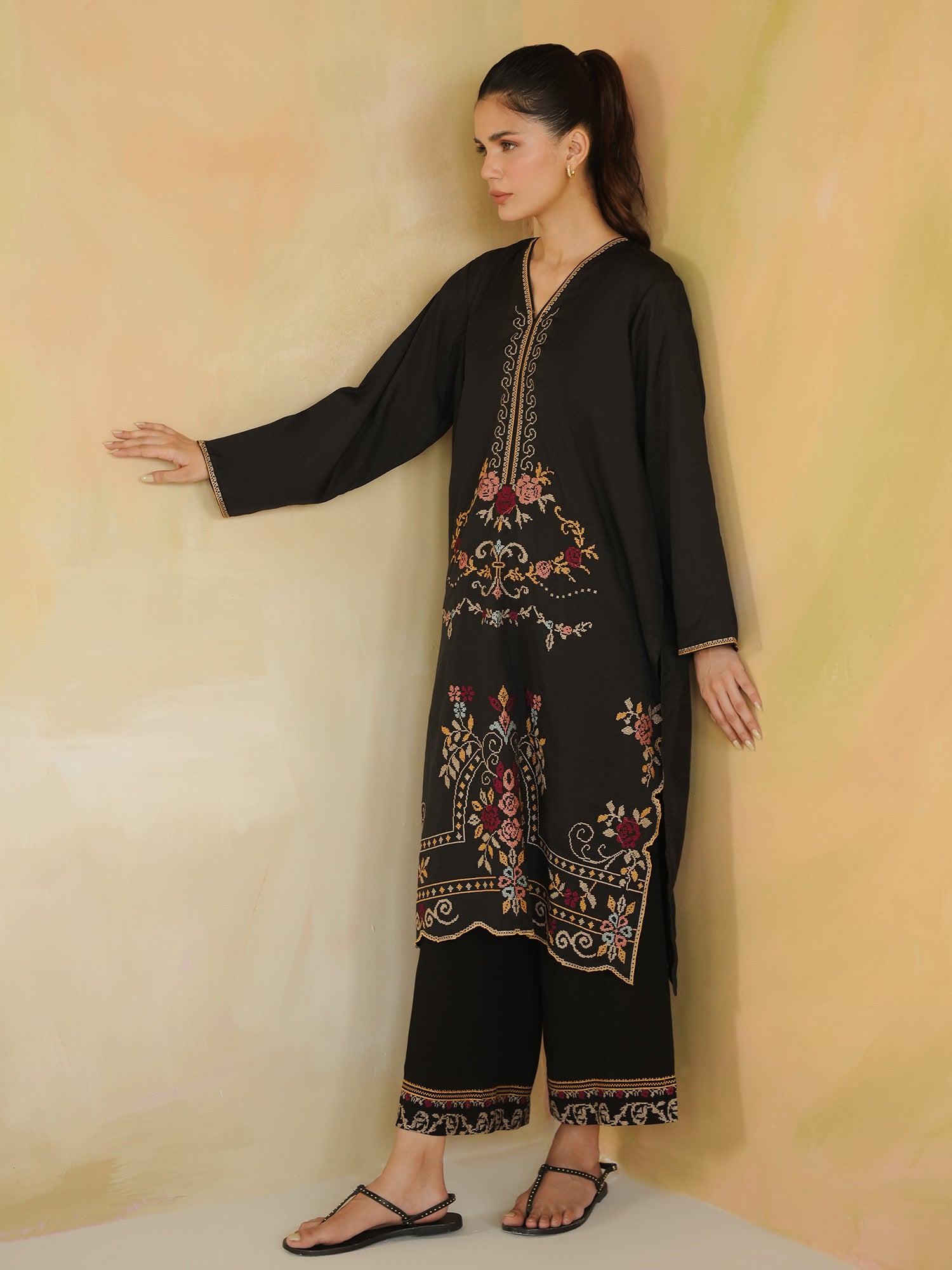 2-Piece Embroidered Set
