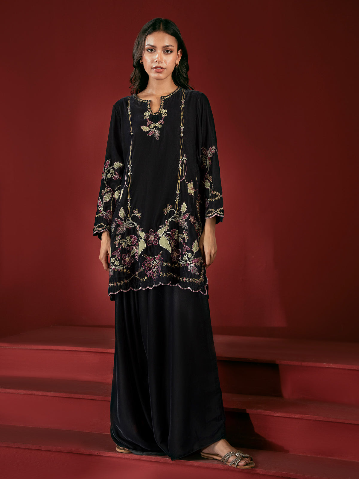 Embroidered Co-ord Set
