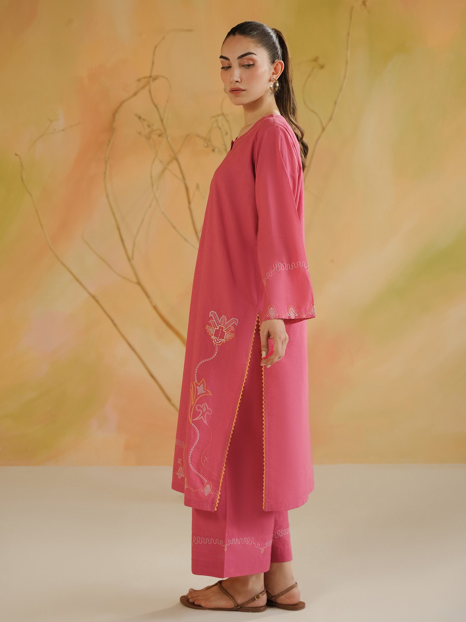 2-Piece Embroidered Set