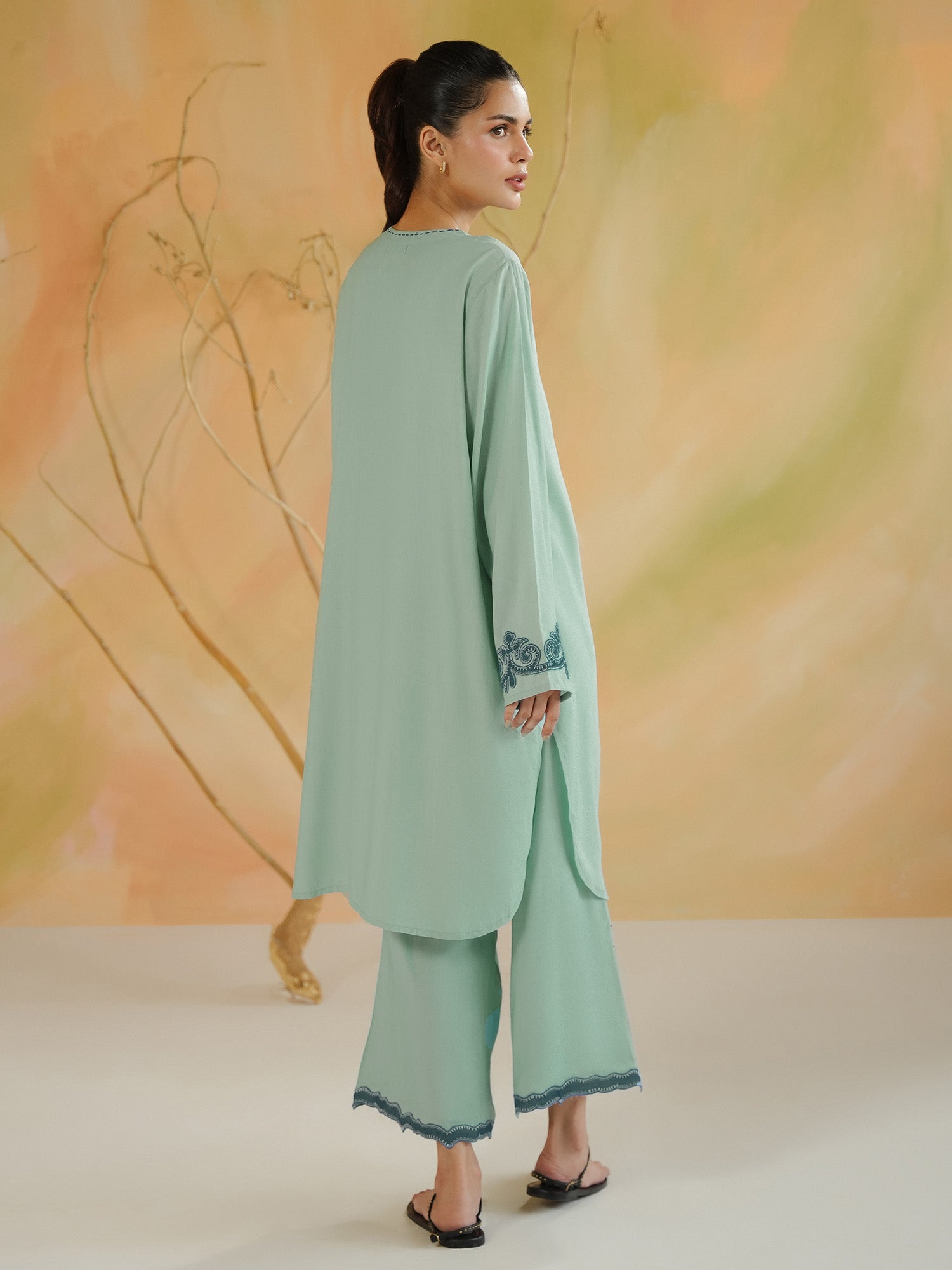 2-Piece Embroidered Set