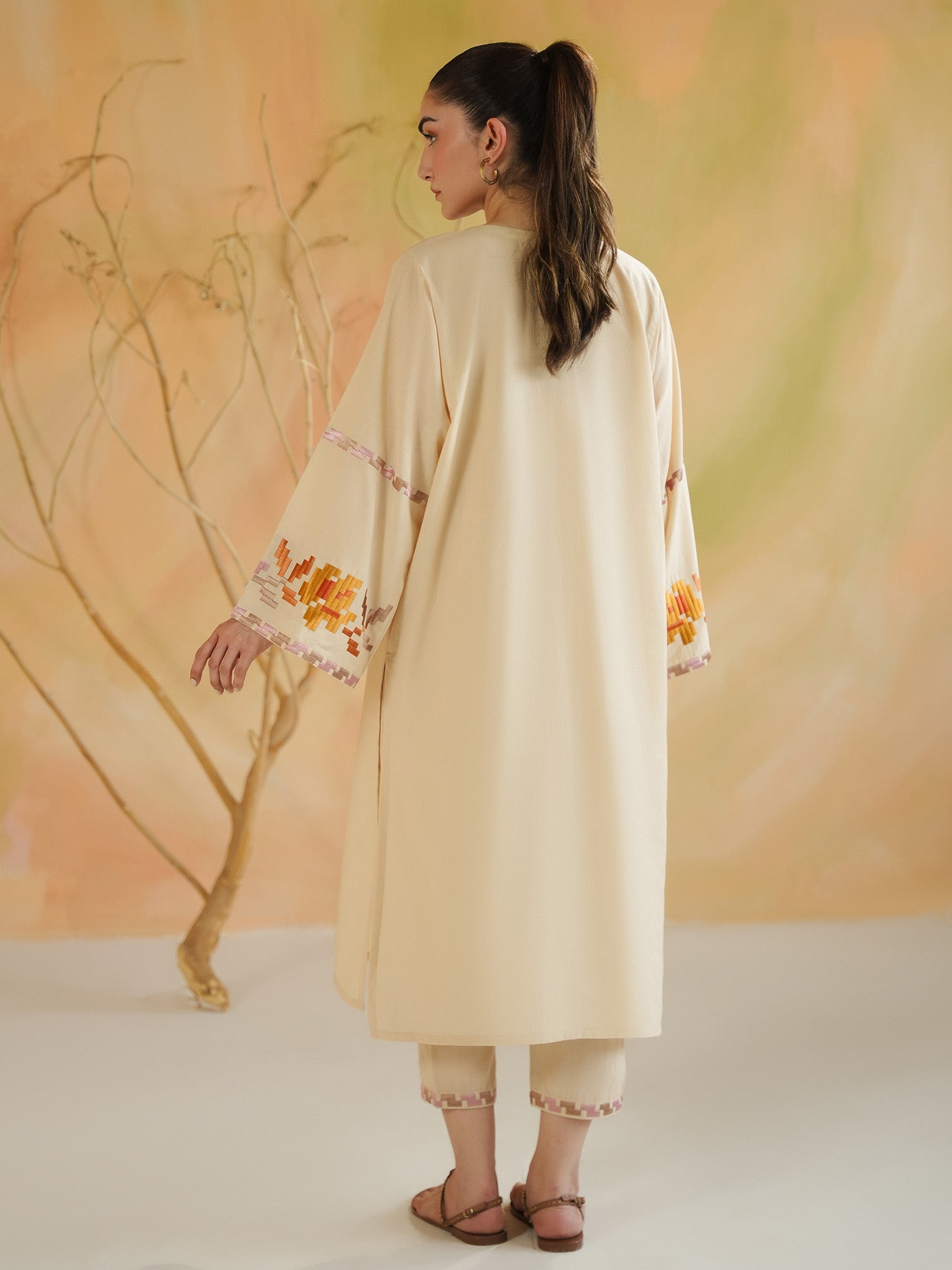 2-Piece Embroidered Set