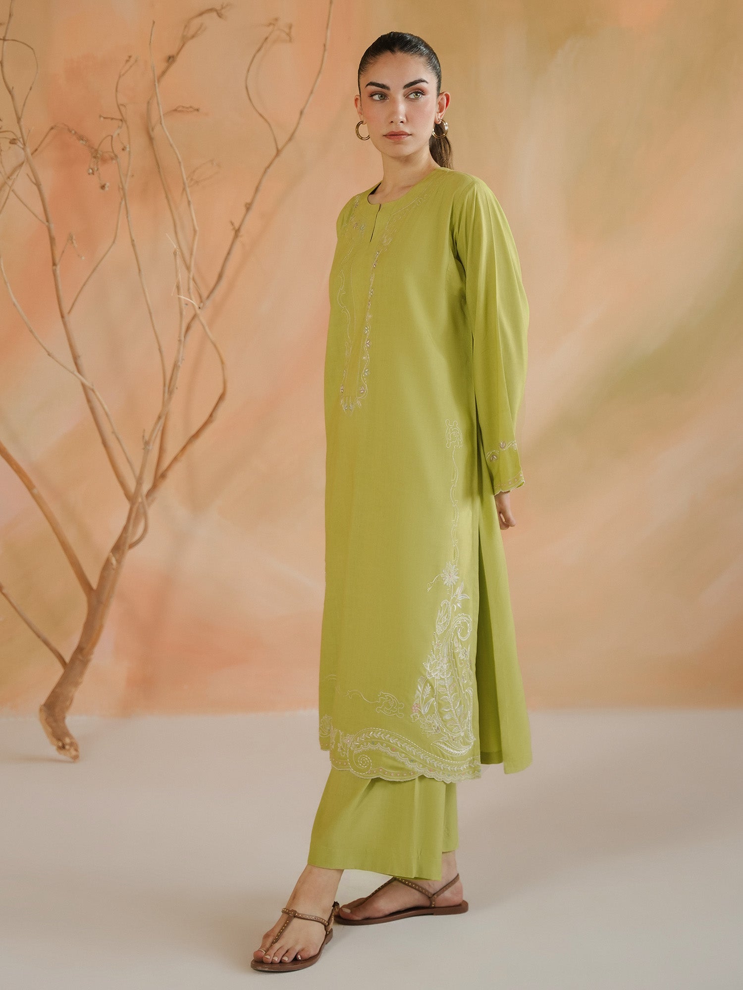 2-Piece Embroidered Set