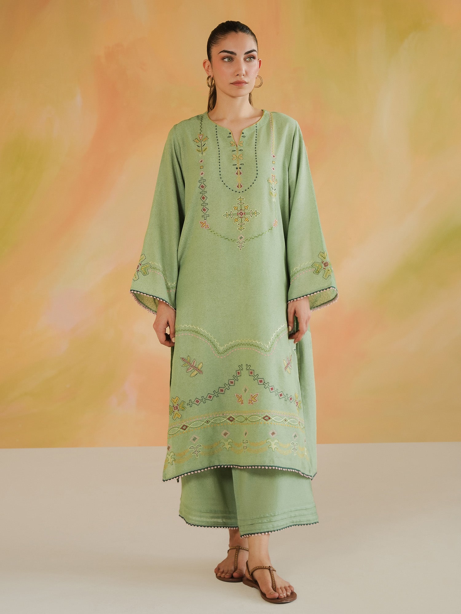 2-Piece Embroidered Set