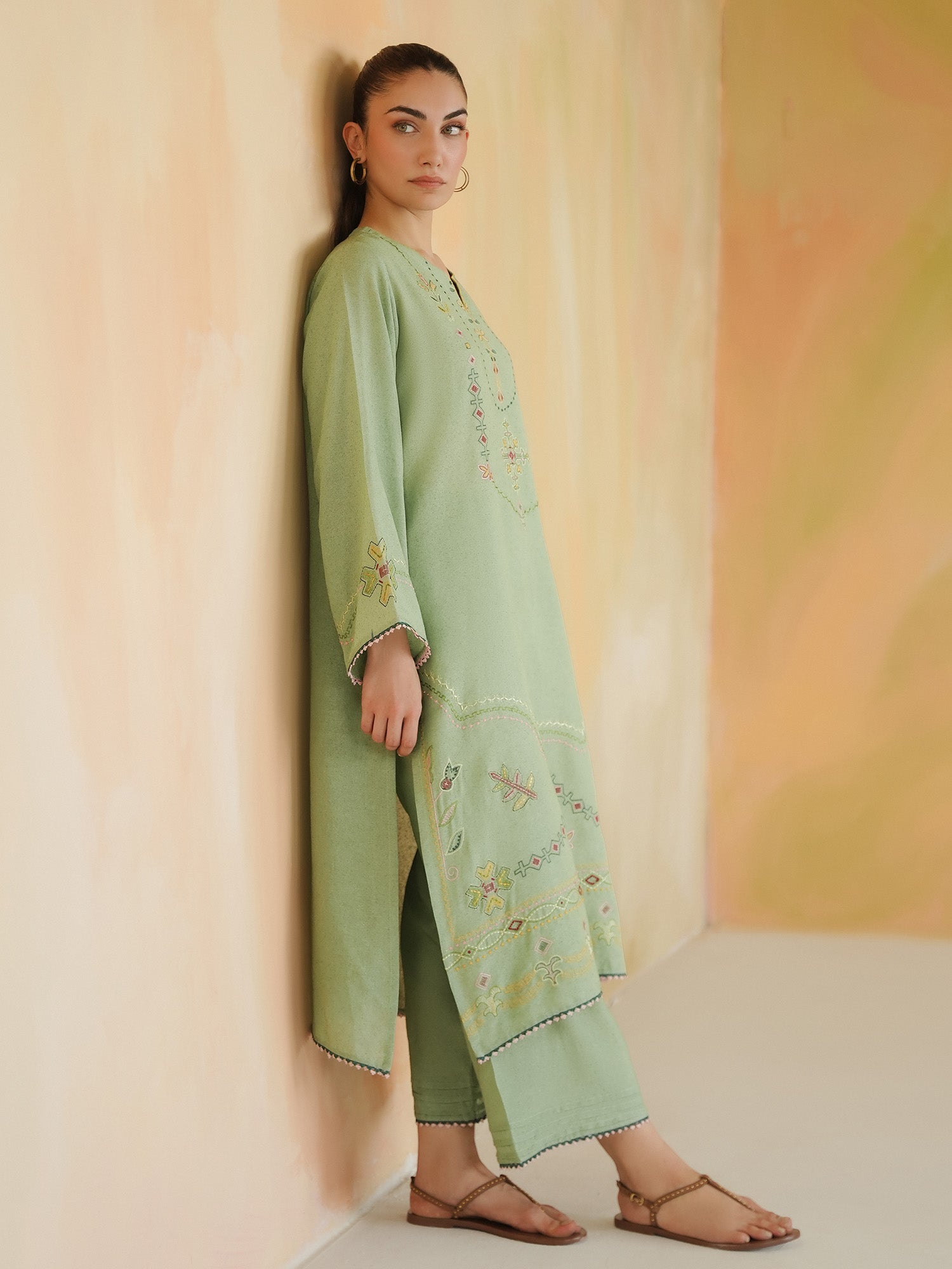 2-Piece Embroidered Set