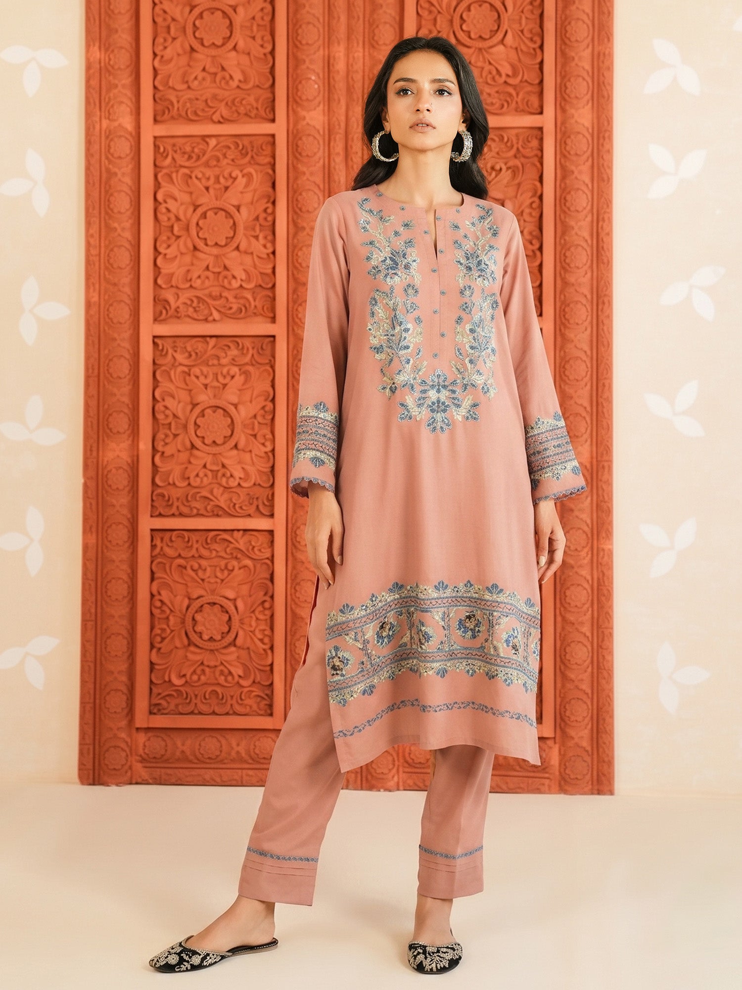2-Piece Embroidered Set