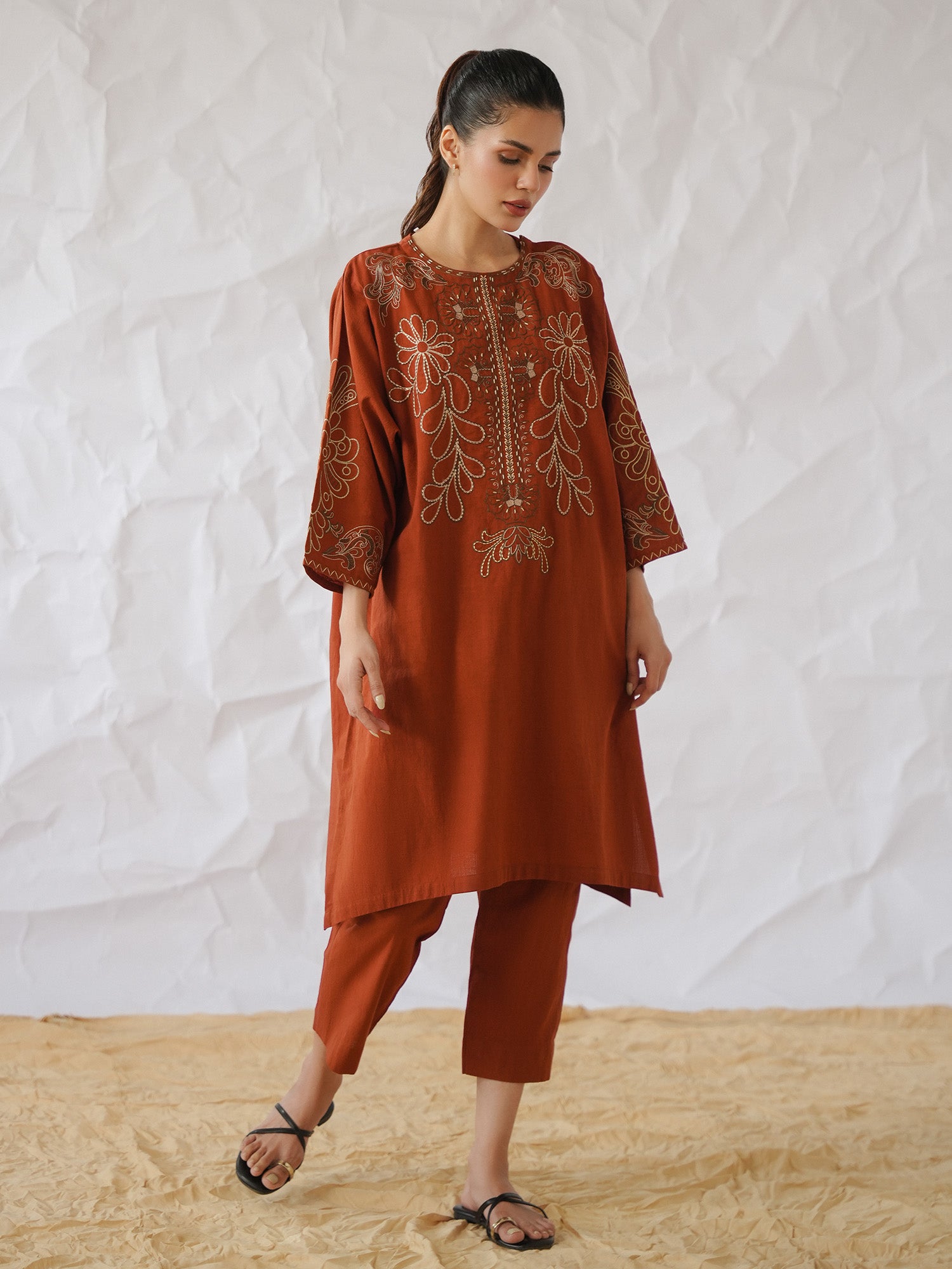 2-Piece Embroidered Set